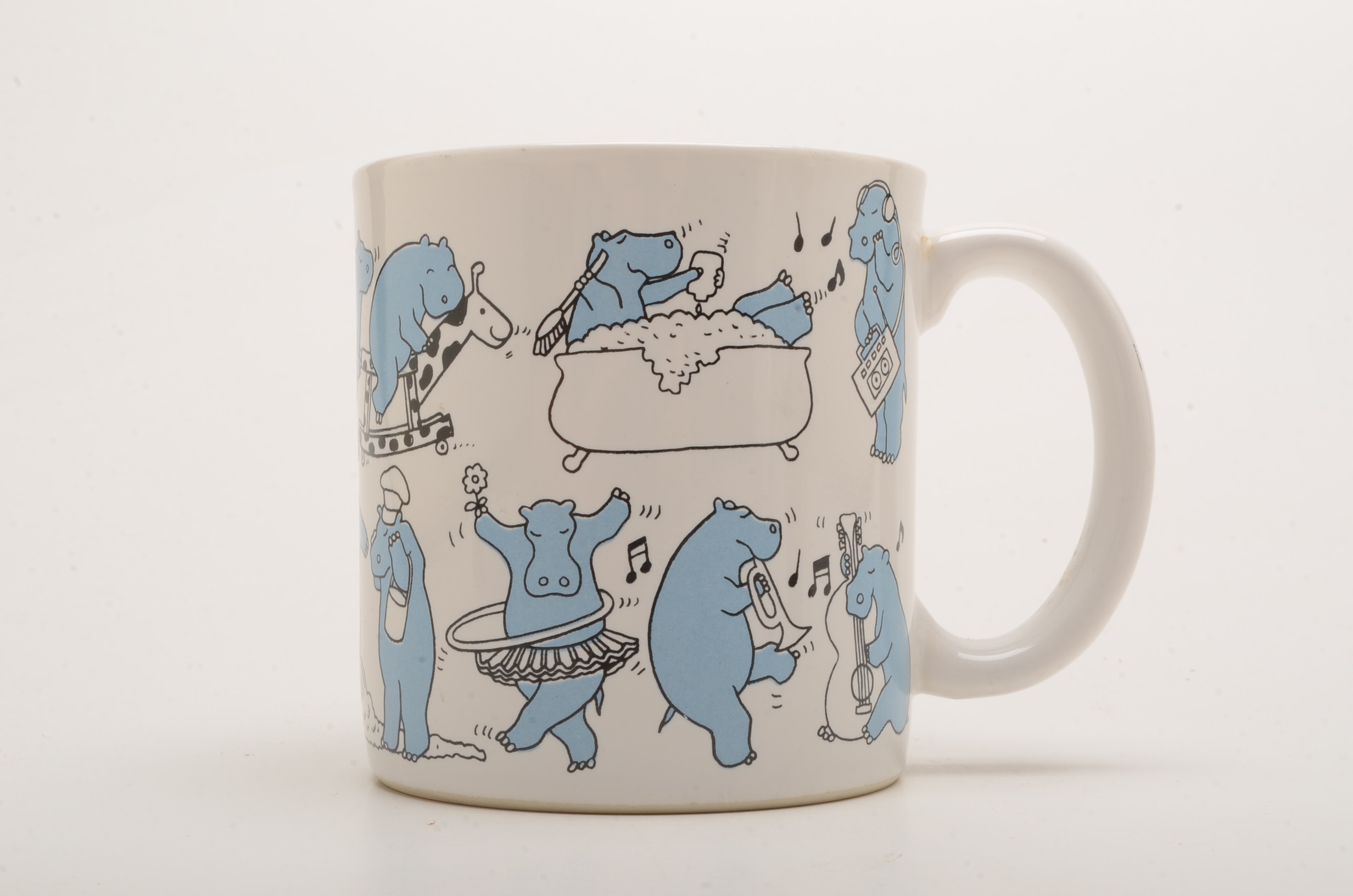 Assorted Hippopotamus Themed Mugs