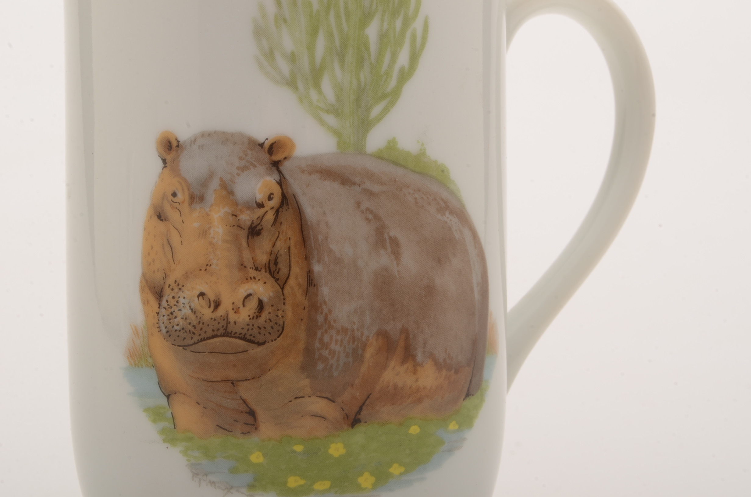 Assorted Hippopotamus Themed Mugs