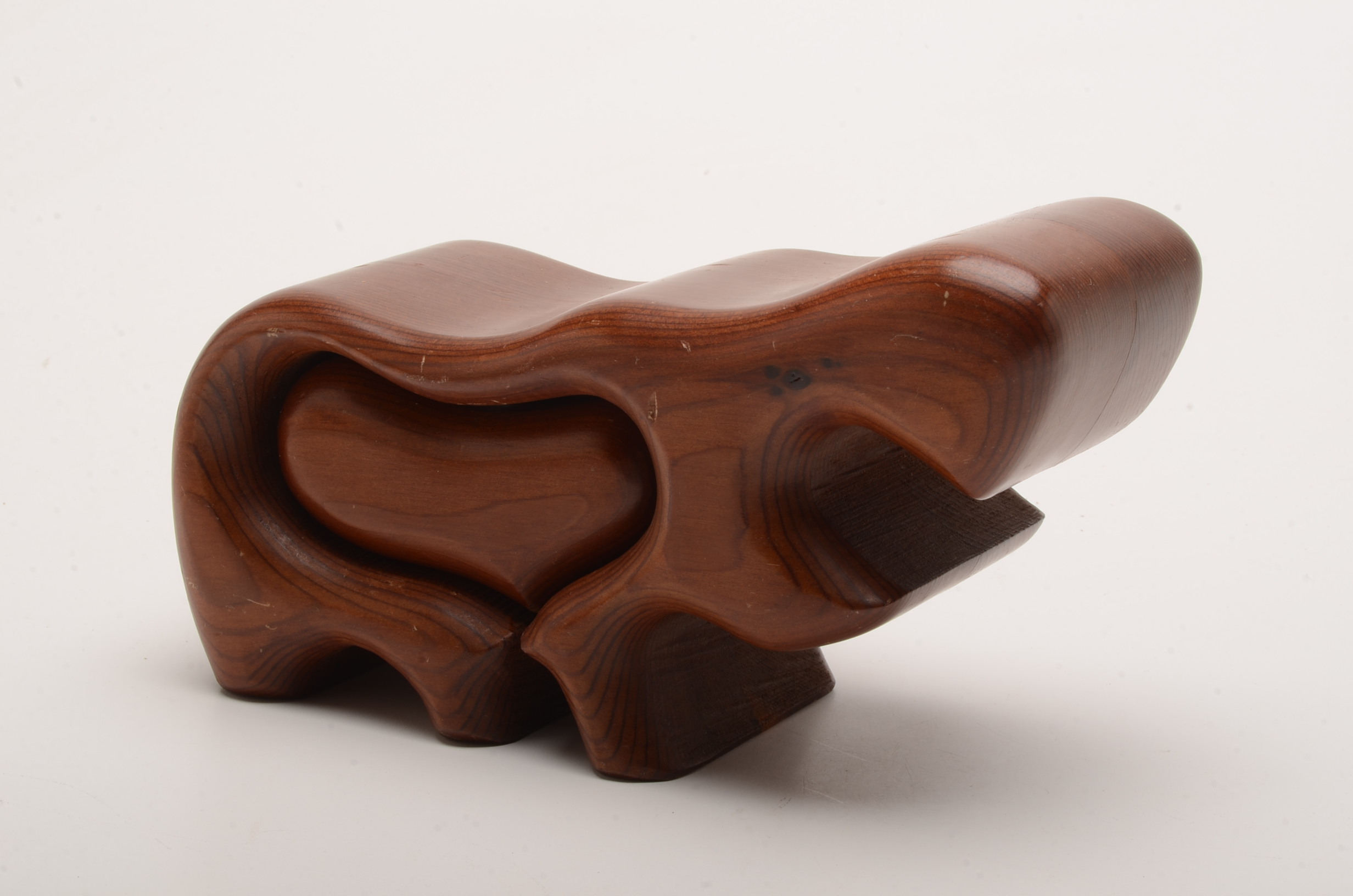 Assorted Wood Hippopotamus Figurines, Including Kay Bojesen