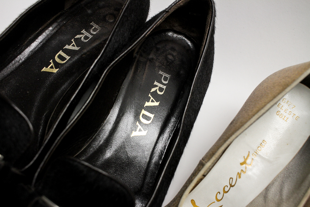 Women's Prada, Meucci and Belgian Shoes Loafers