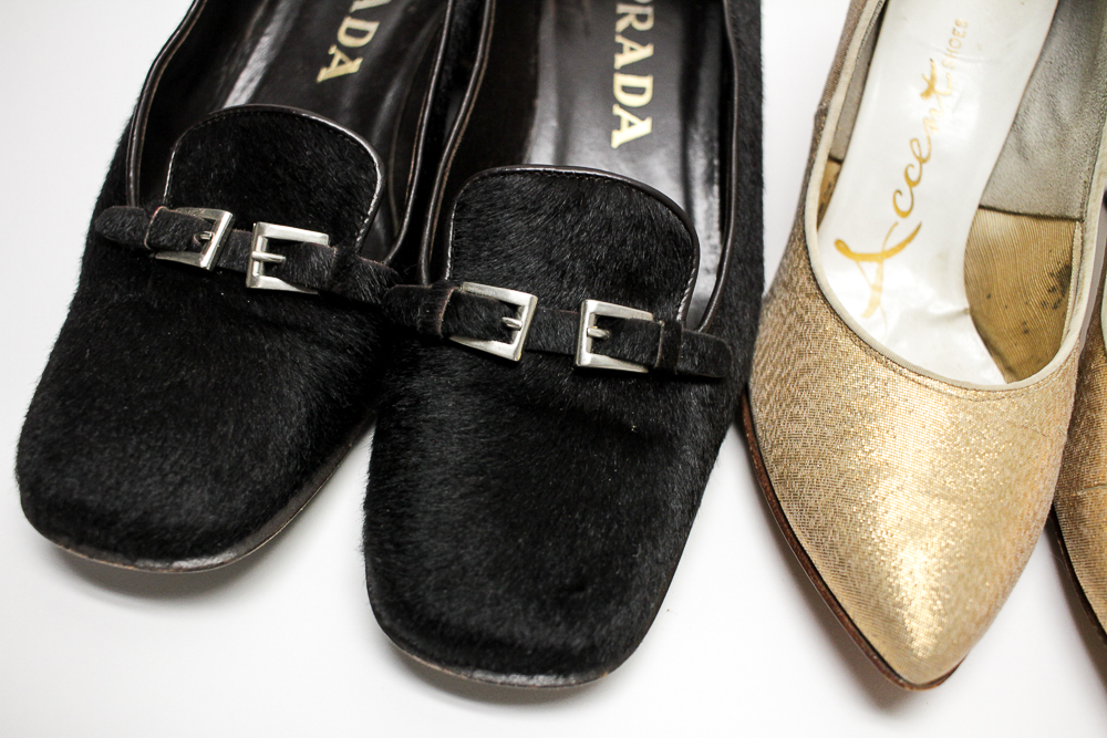 Women's Prada, Meucci and Belgian Shoes Loafers