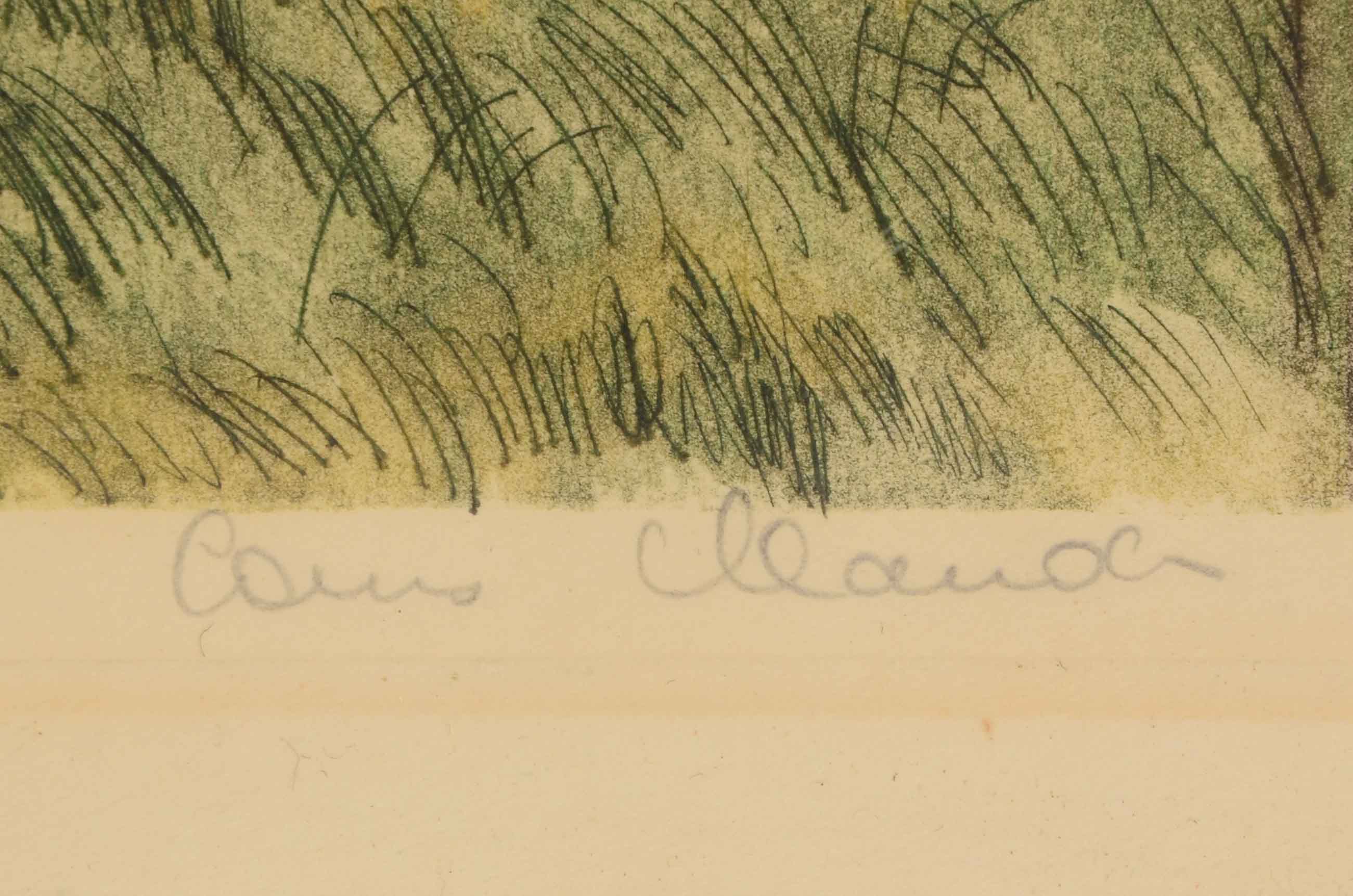 Louis Claude Signed Original Etching "Polo"