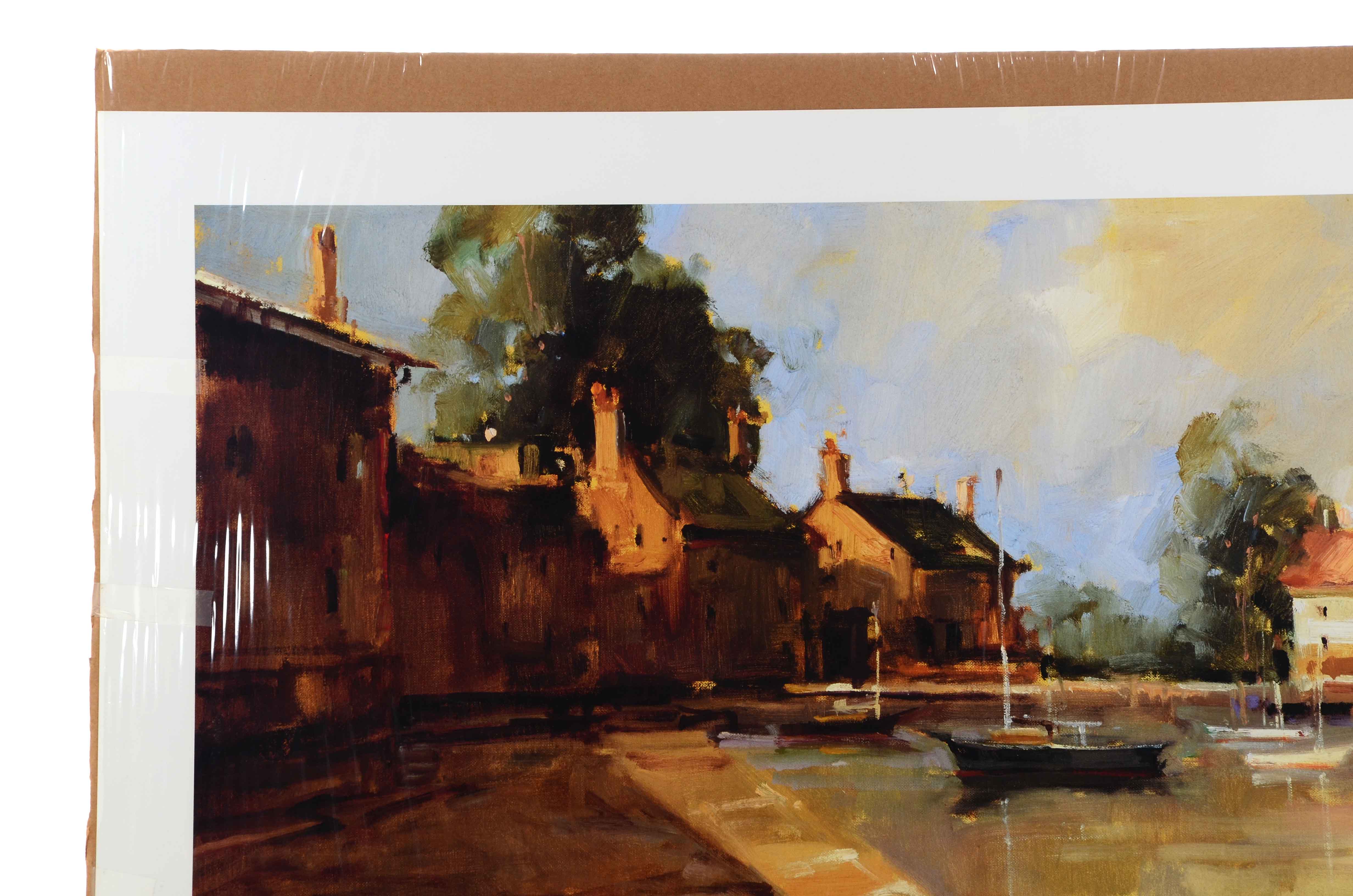 Ted Goerschner Signed Offset Lithograph after "Morning Harbor"