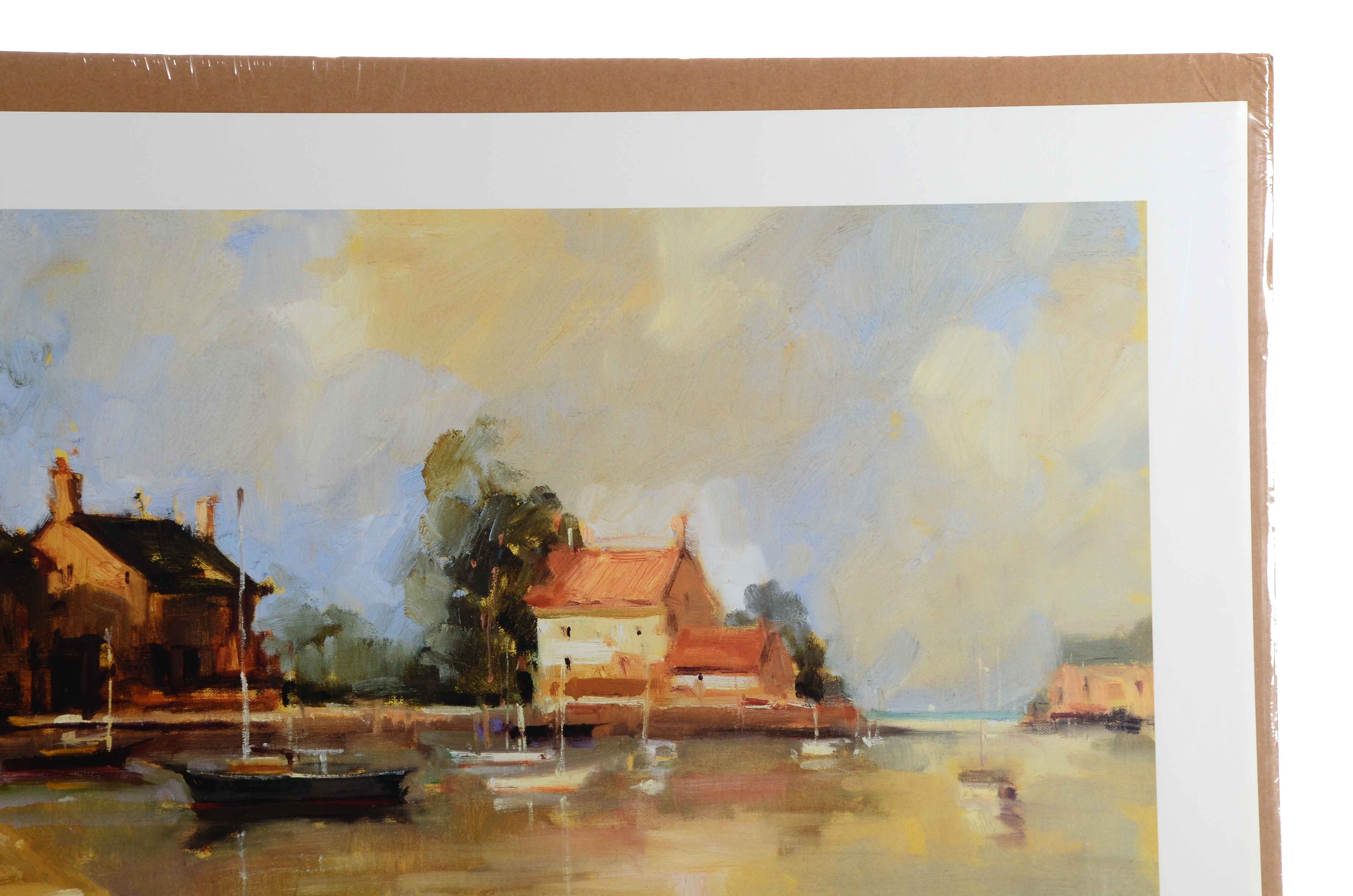 Ted Goerschner Signed Offset Lithograph after "Morning Harbor"