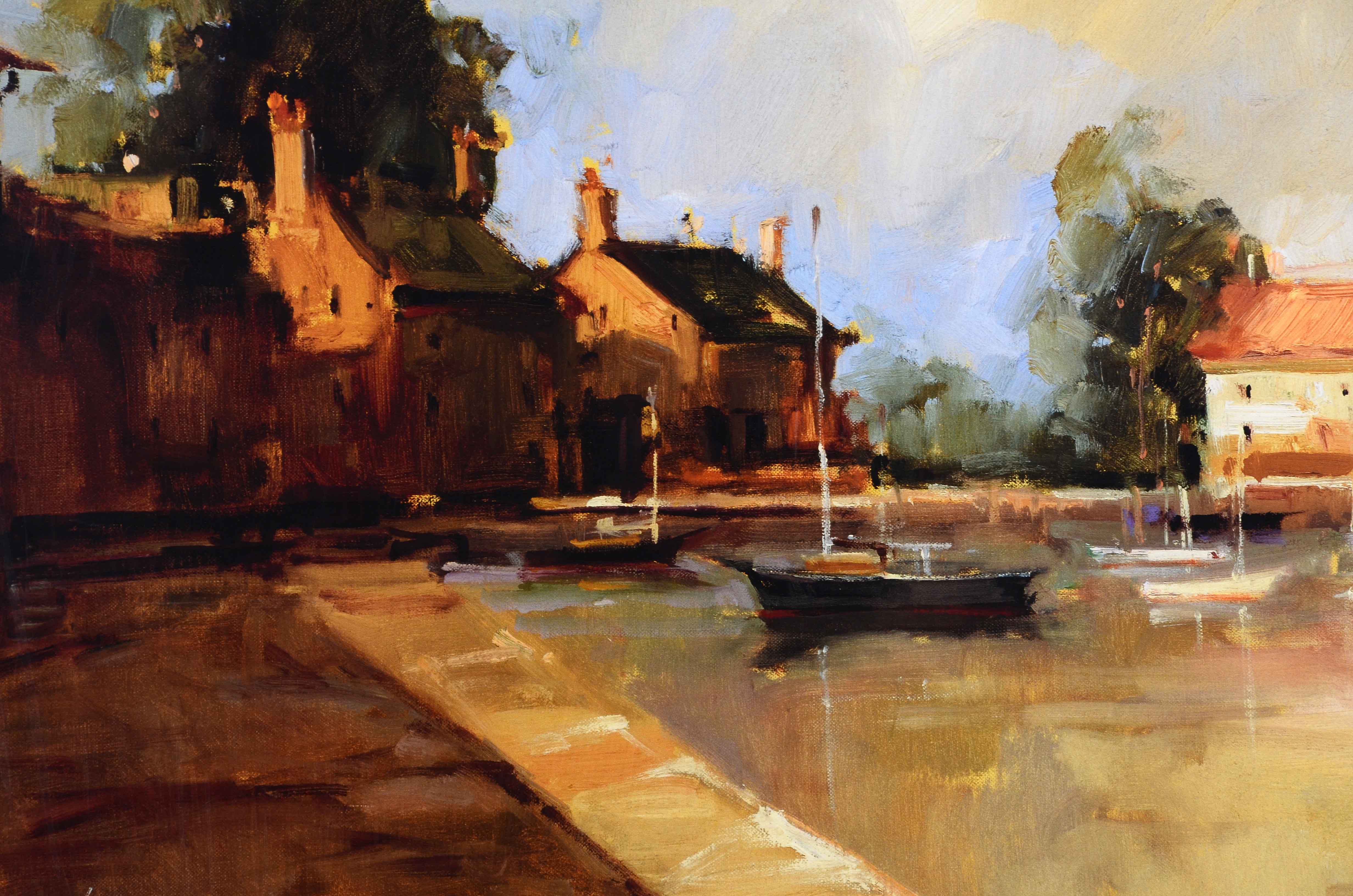 Ted Goerschner Signed Offset Lithograph after "Morning Harbor"