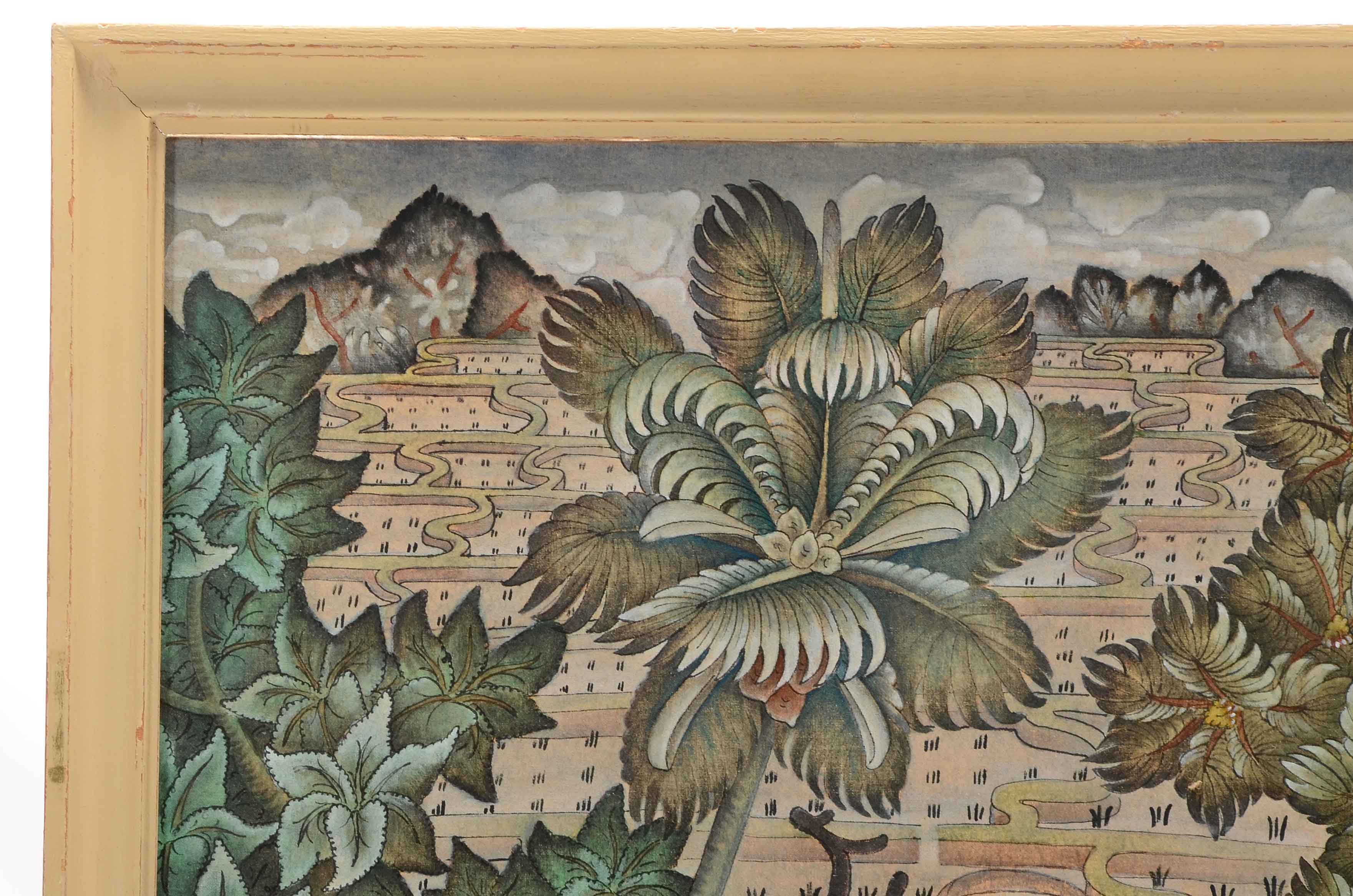 Balinese Batik Painting on Fabric