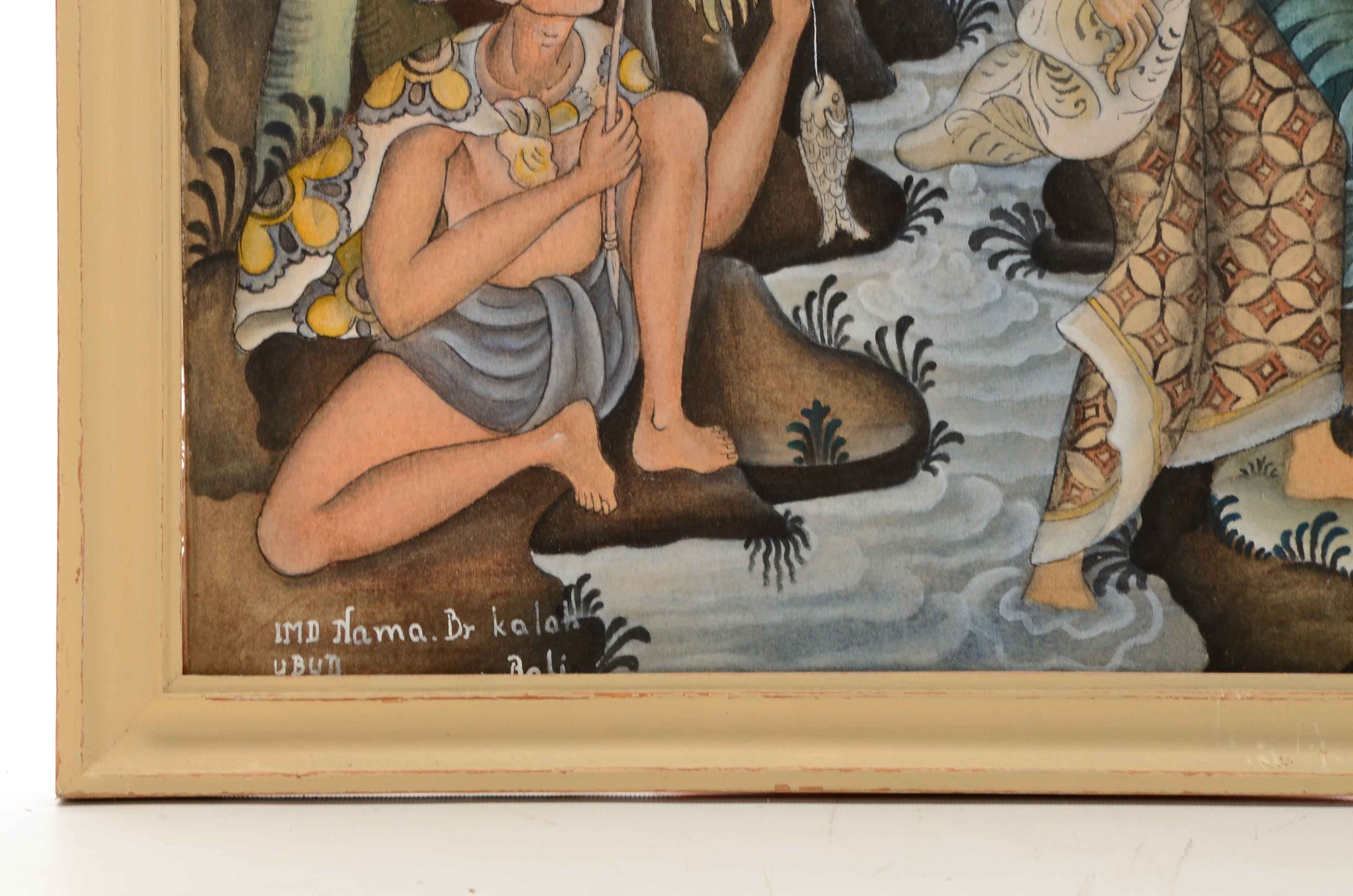 Balinese Batik Painting on Fabric