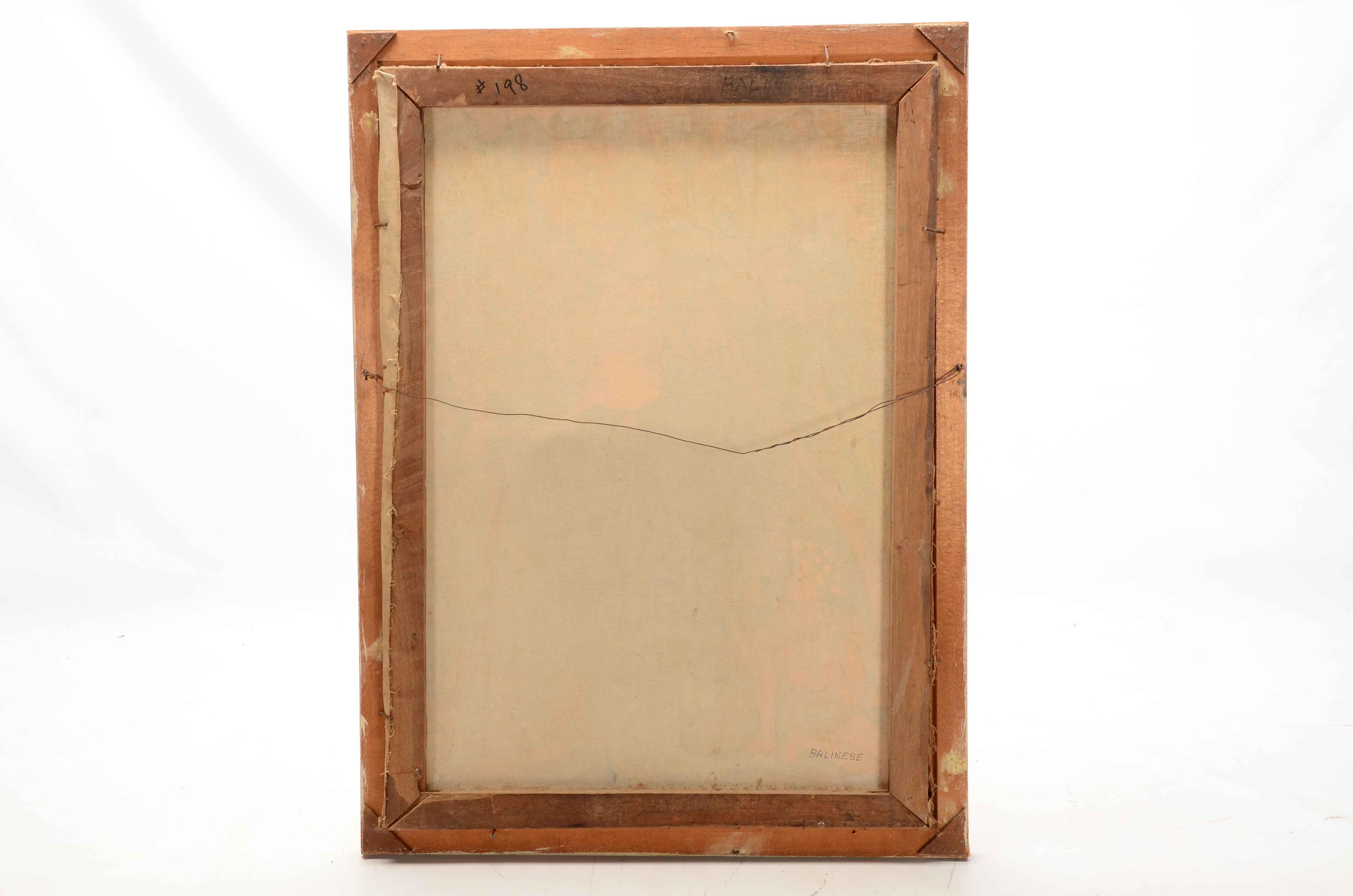 Balinese Batik Painting on Fabric