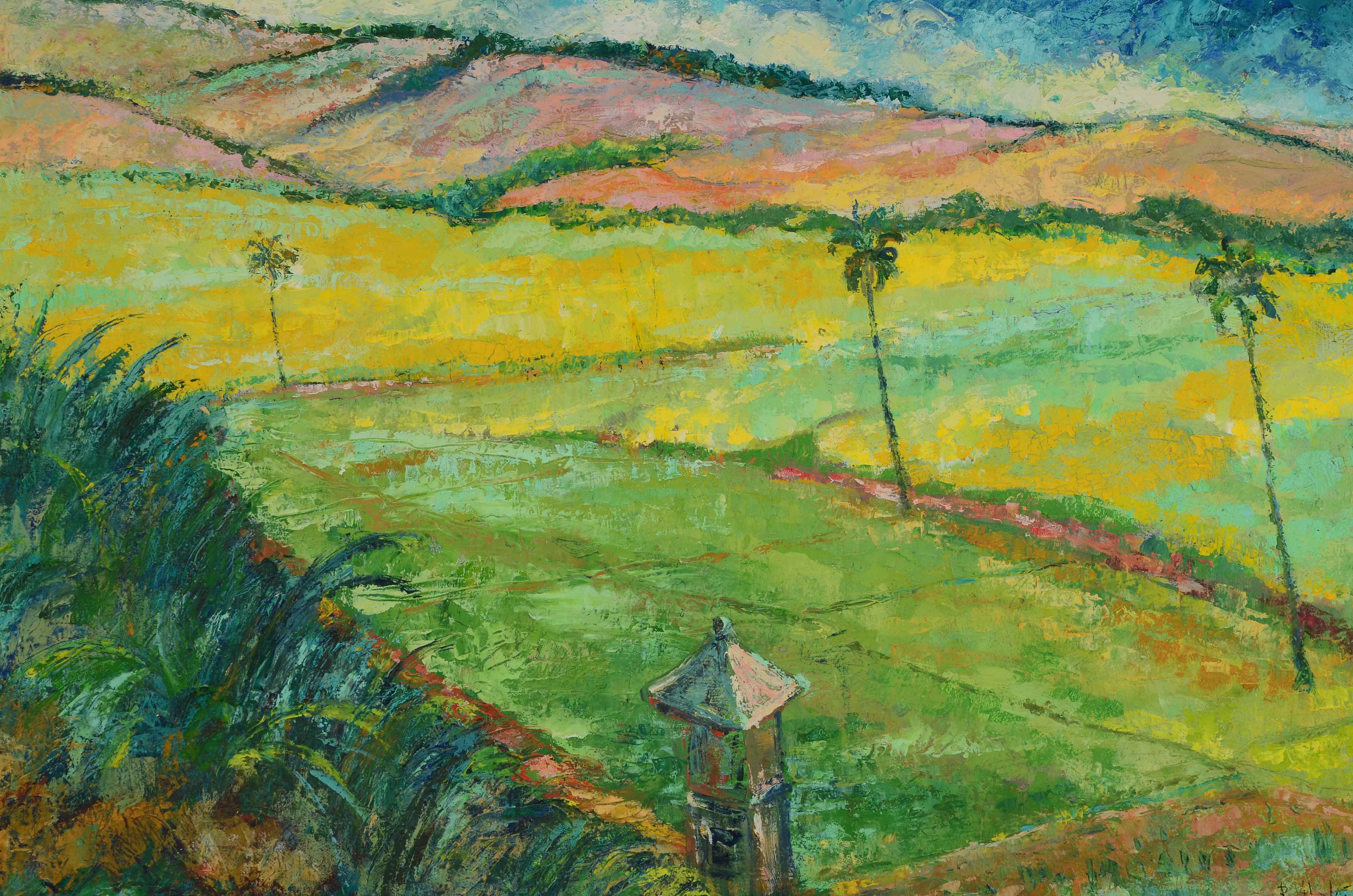 Roseli Hakim Oil Painting of a Tropical Landscape