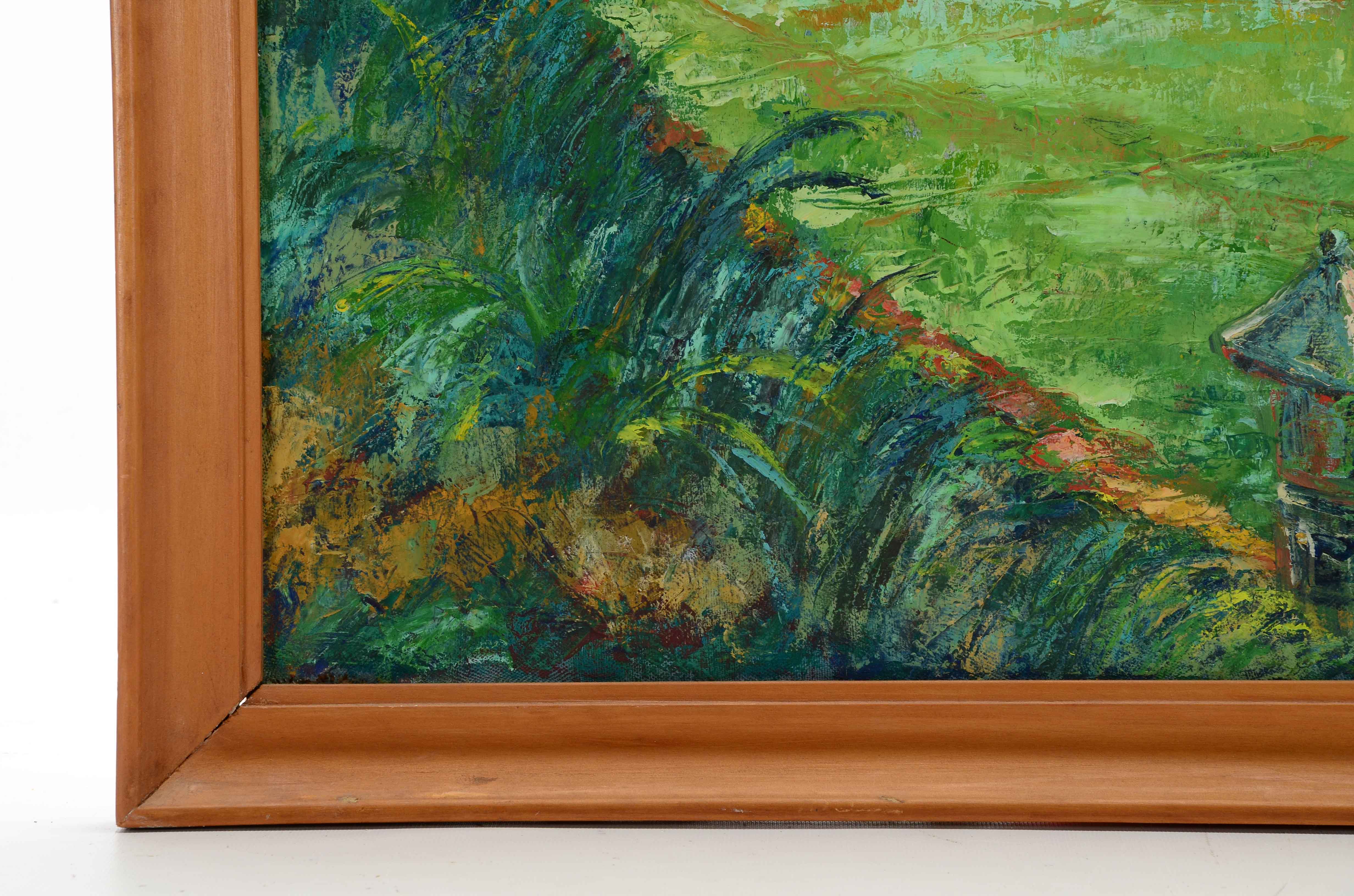 Roseli Hakim Oil Painting of a Tropical Landscape
