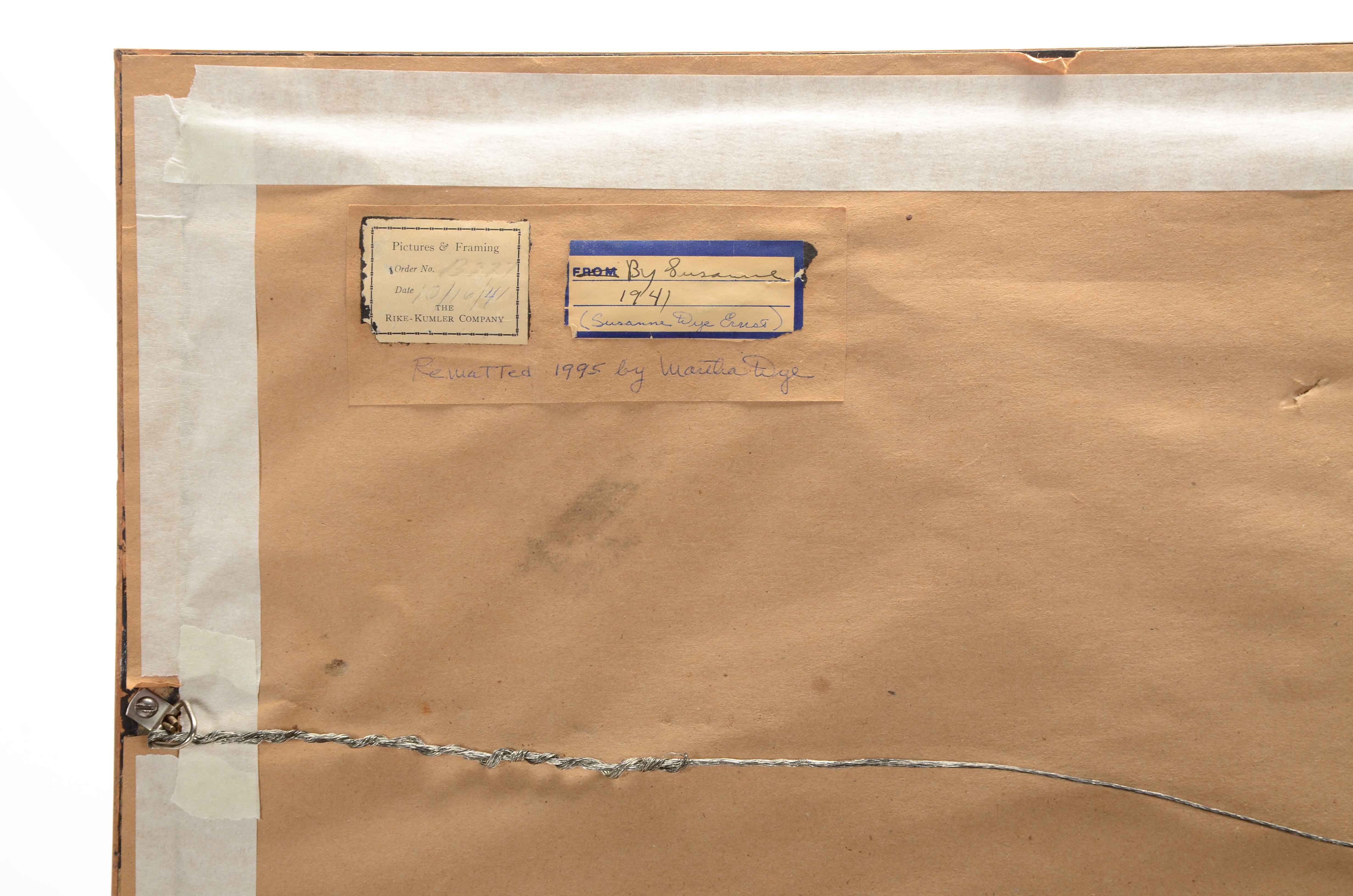 Susanna Dye Ernst Watercolor of Harbor Scene