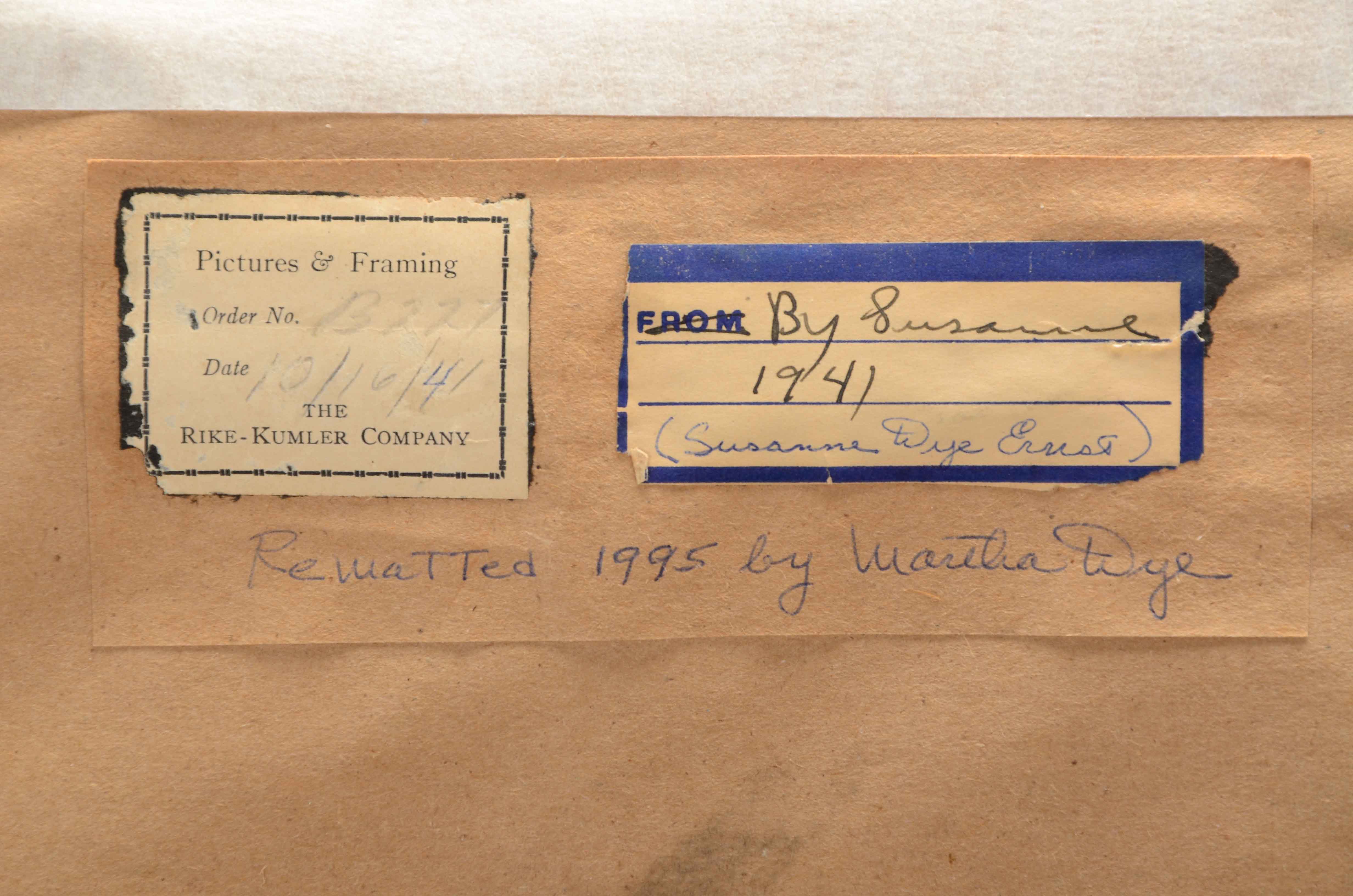 Susanna Dye Ernst Watercolor of Harbor Scene