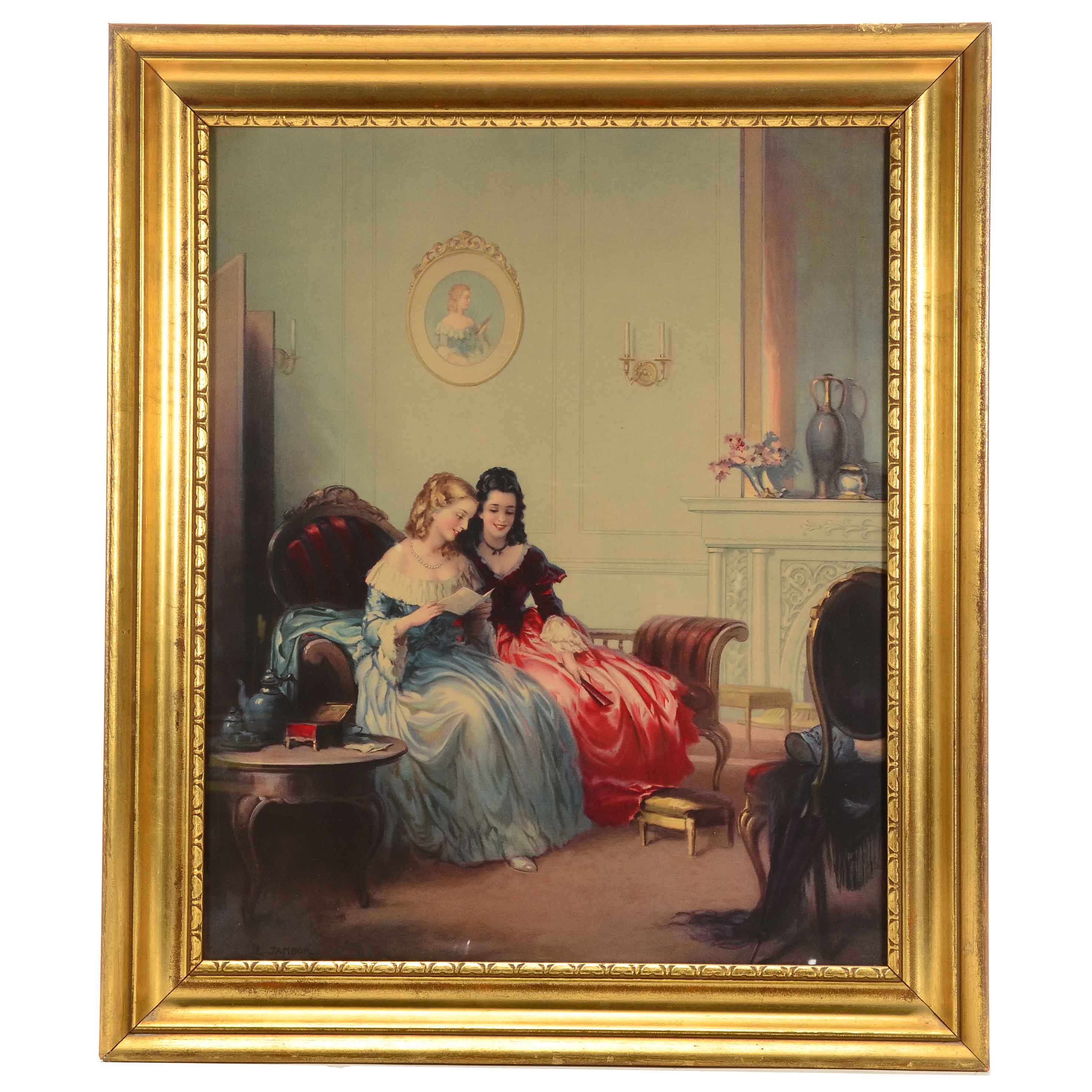 Louis Jambor Offset Lithograph after "The Message"