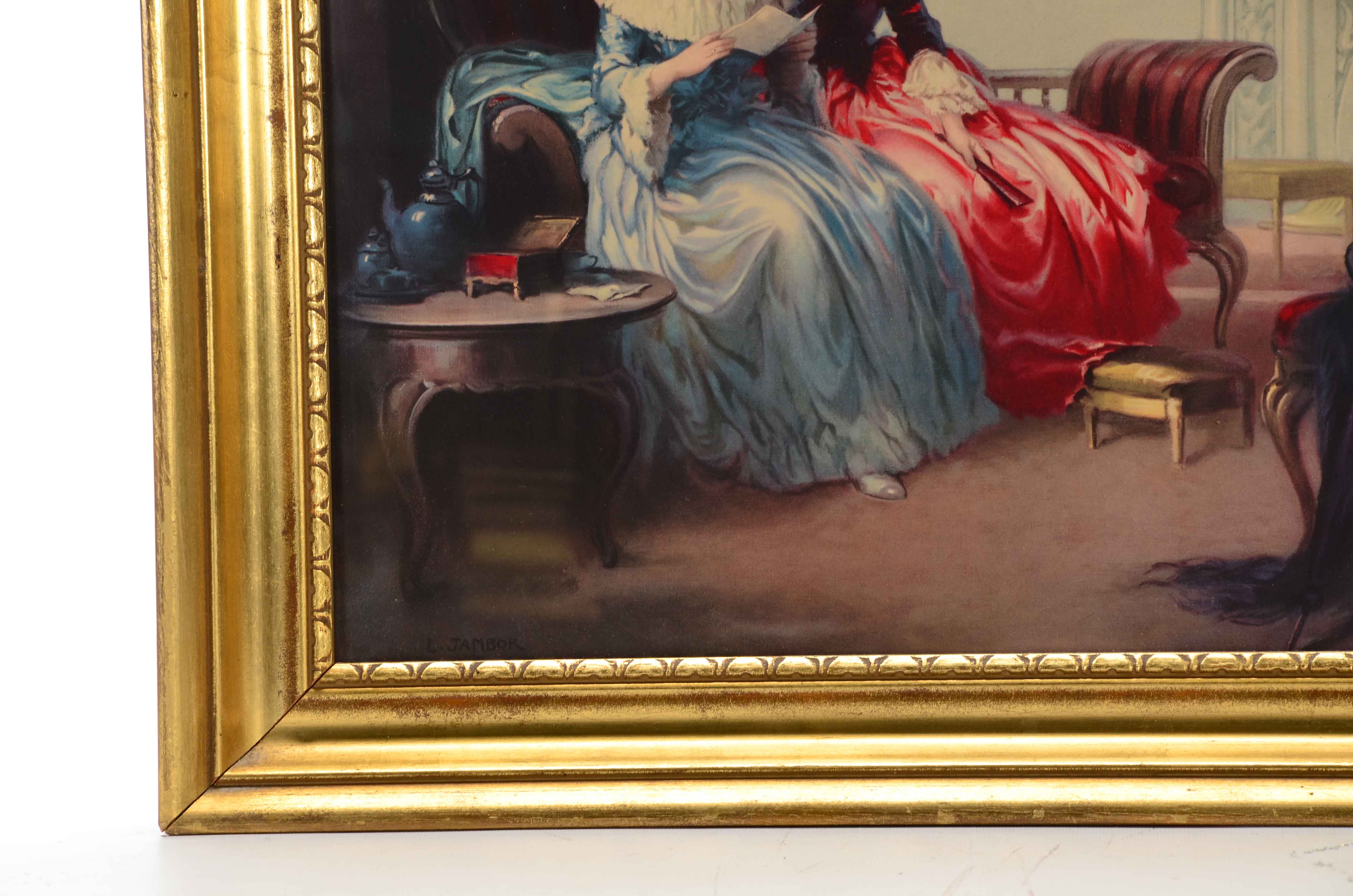 Louis Jambor Offset Lithograph after "The Message"