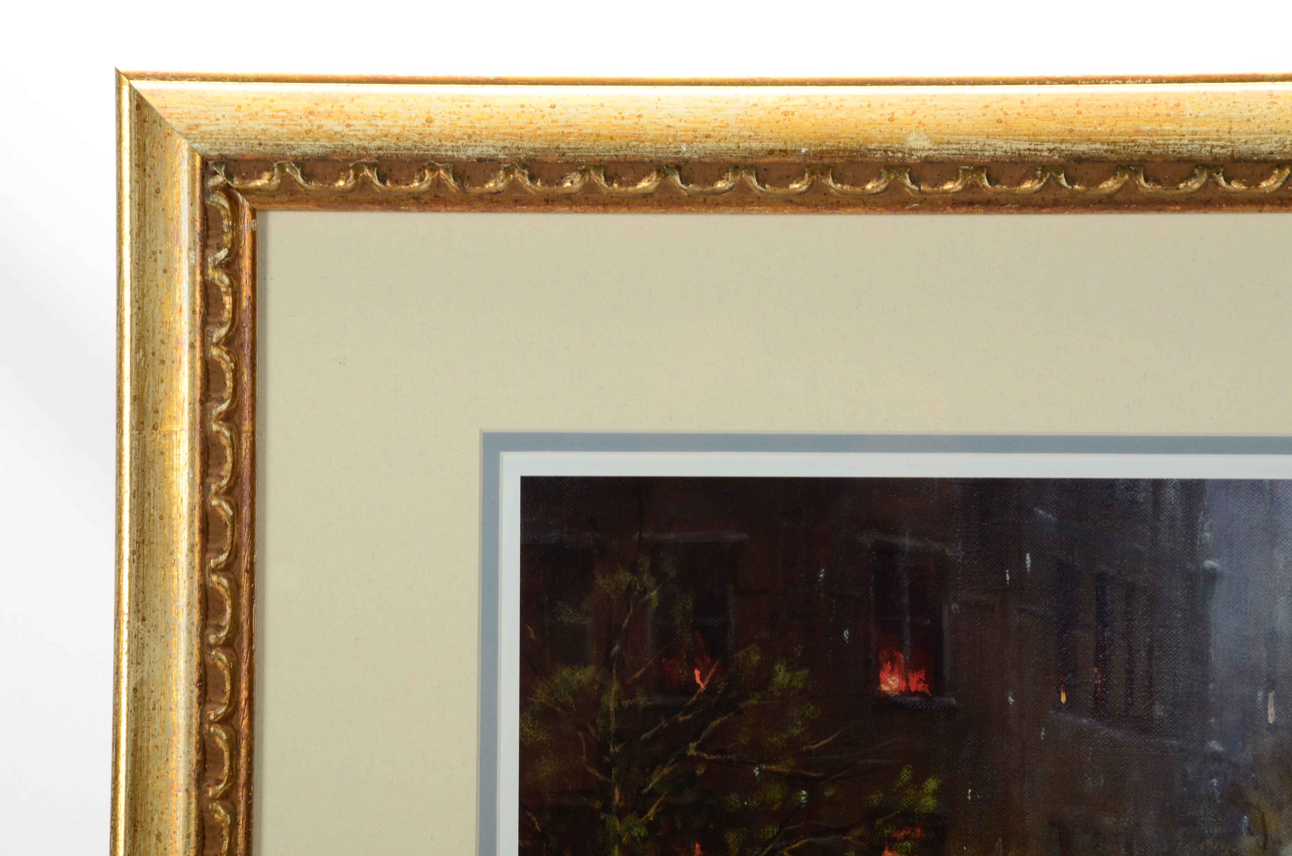 G. Harvey Limited Edition Offset Lithograph "Rainy Day on Central Park South"