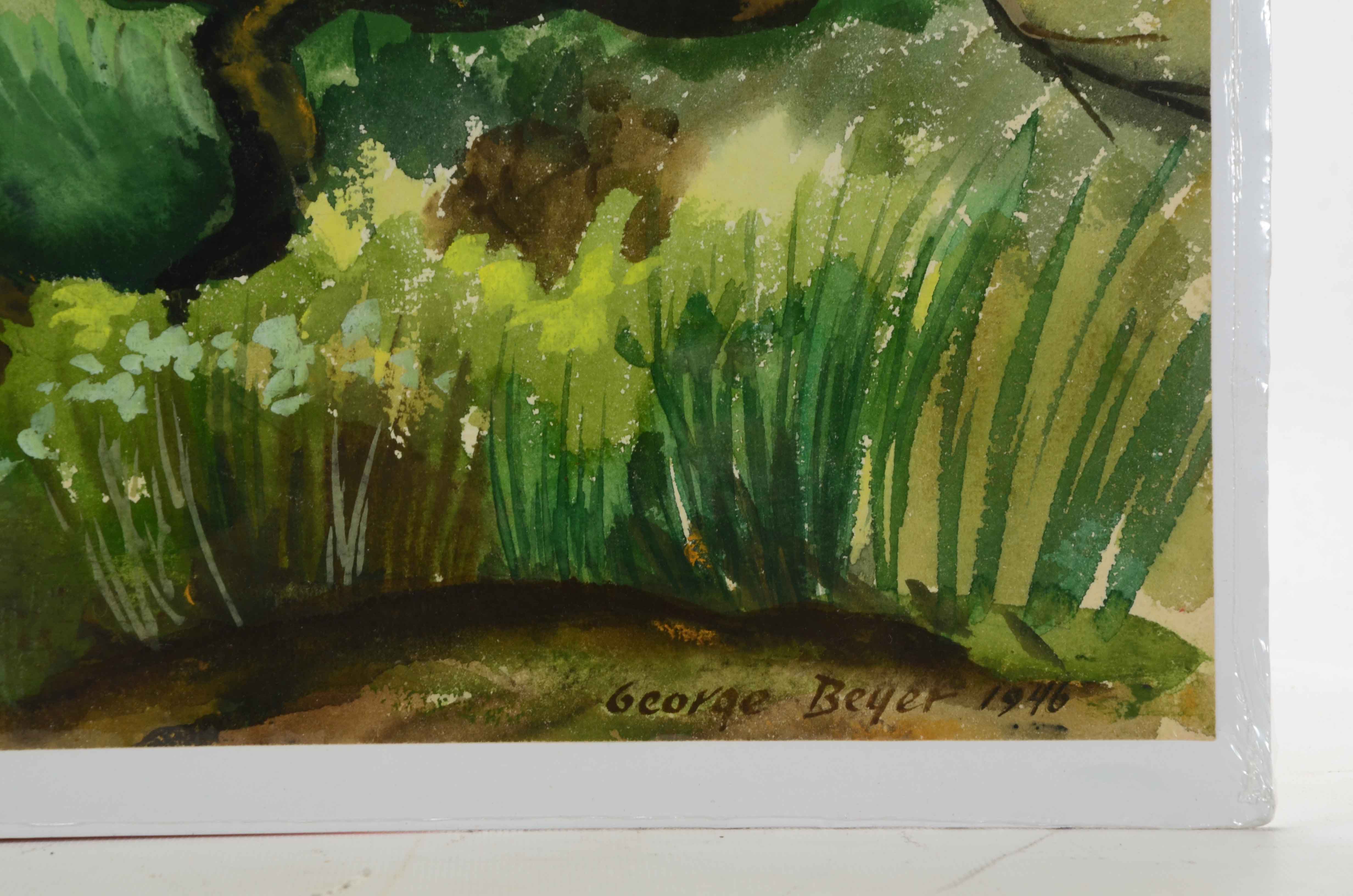 George Beyer Original Watercolor Landscape