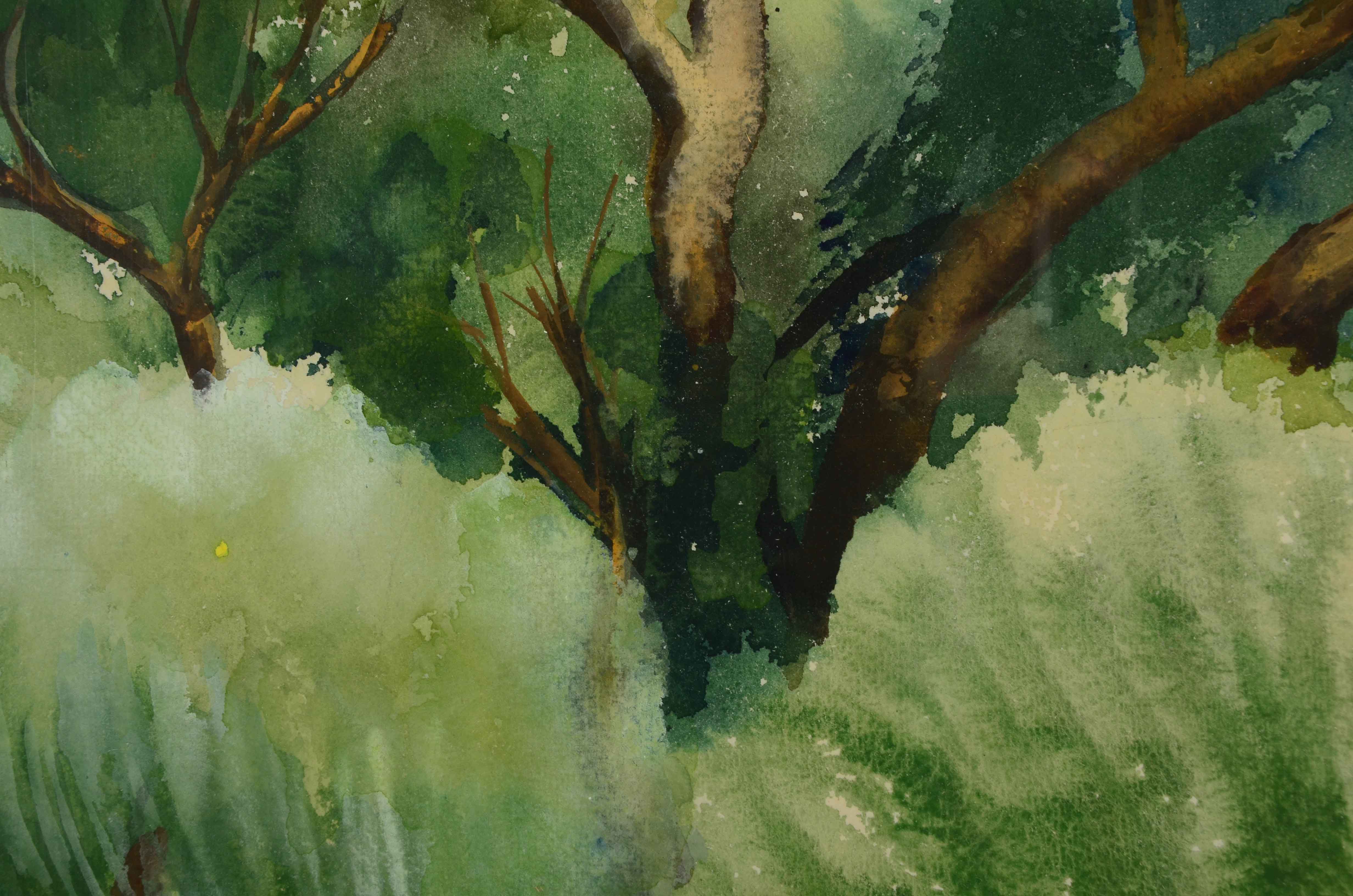 George Beyer Original Watercolor Landscape