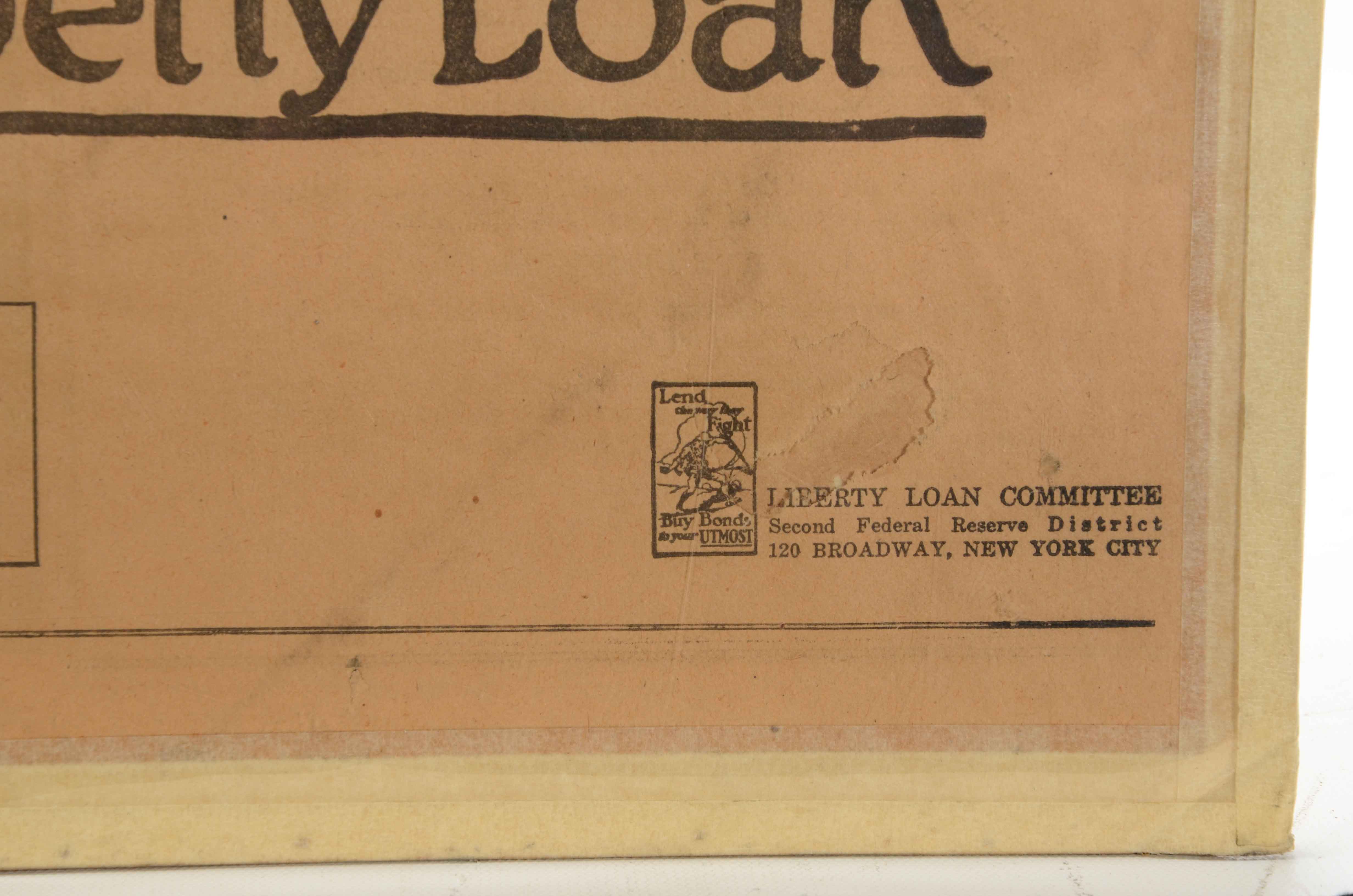 1918 "New York Times" Poster Supplement "Private Treptow's Pledge"