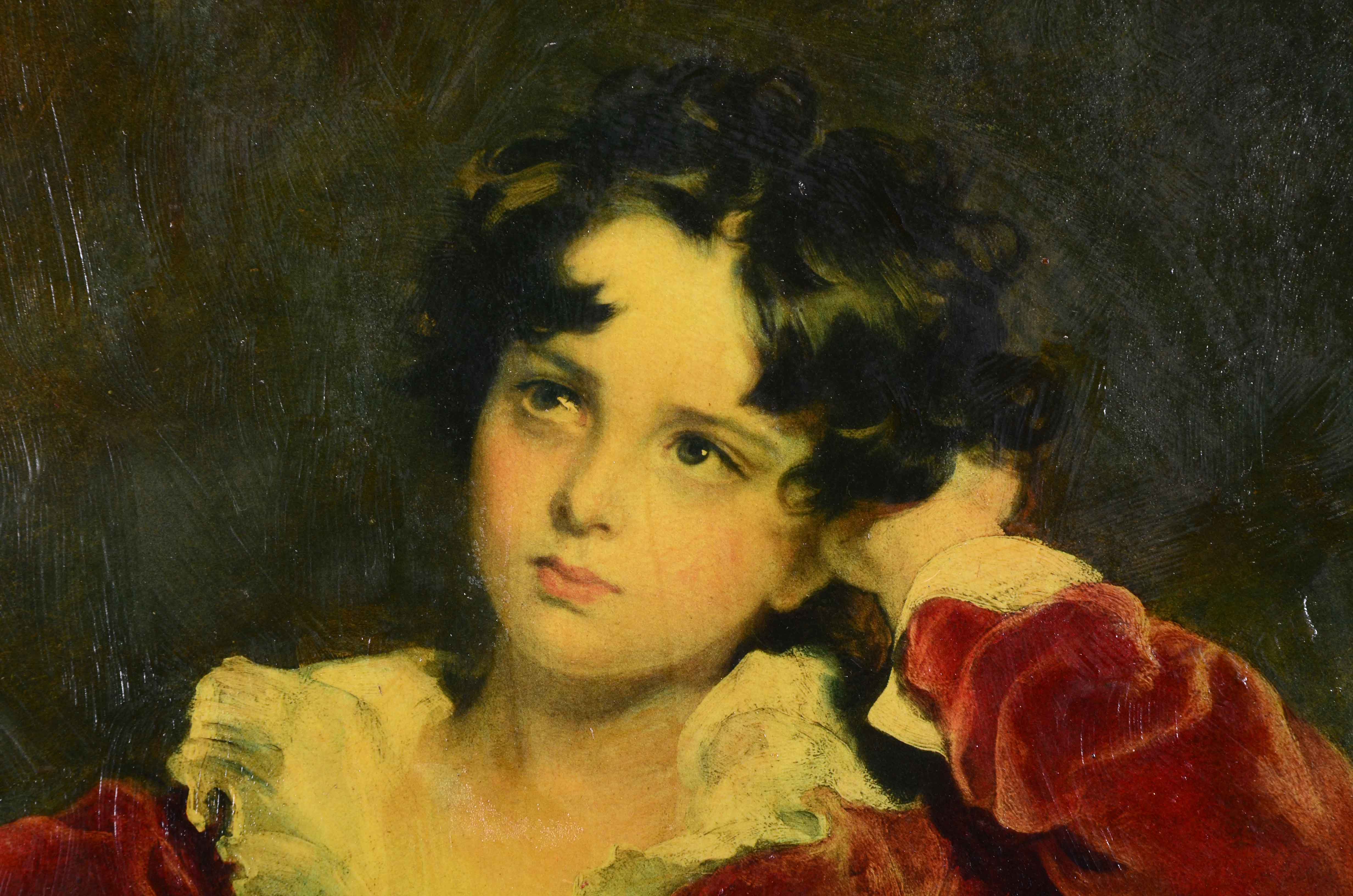 Color Photogravure after Sir Thomas Lawrence's "The Red Boy"