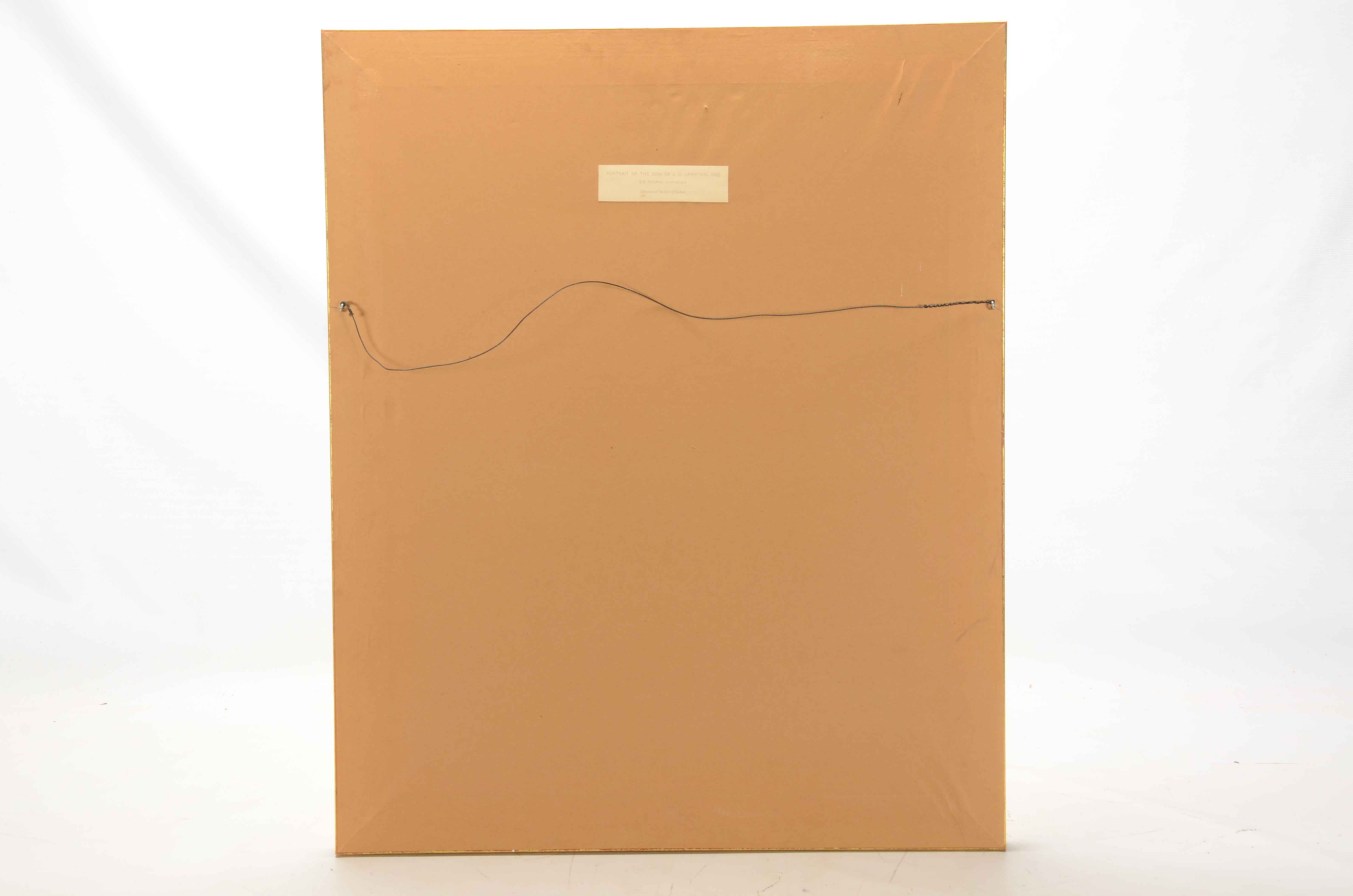 Color Photogravure after Sir Thomas Lawrence's "The Red Boy"