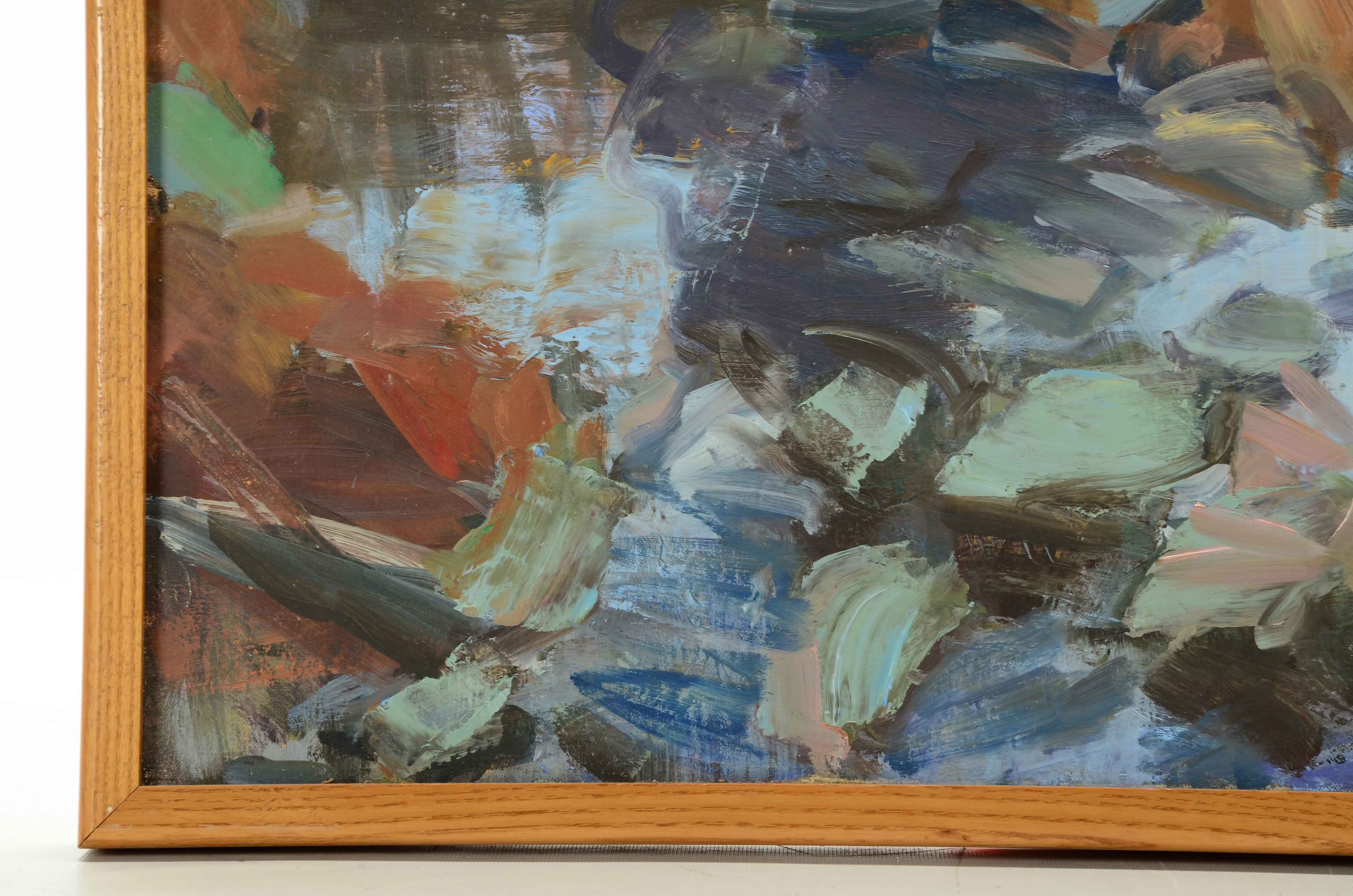 Original Signed Oil on Canvas Landscape Painting