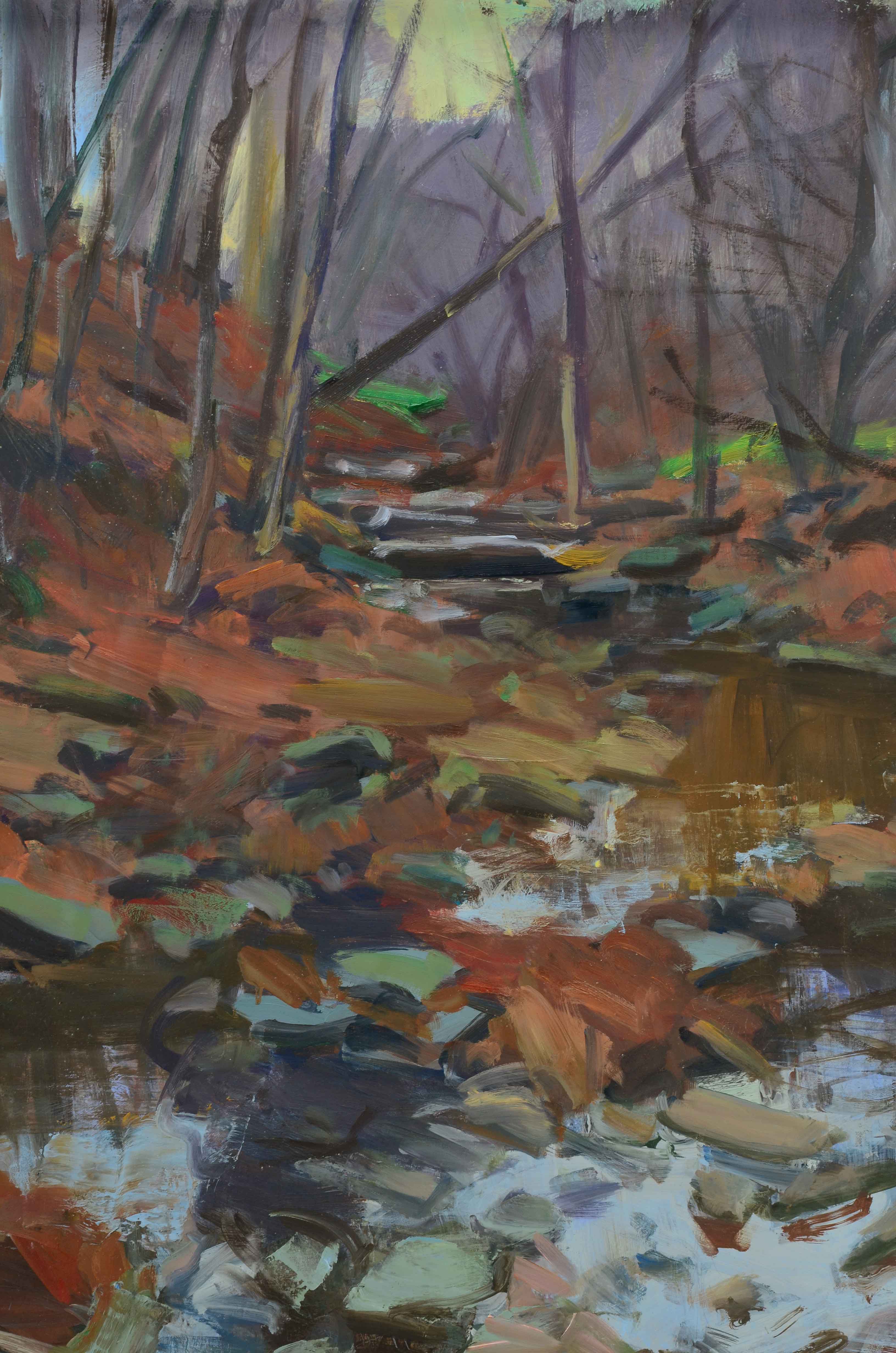 Original Signed Oil on Canvas Landscape Painting