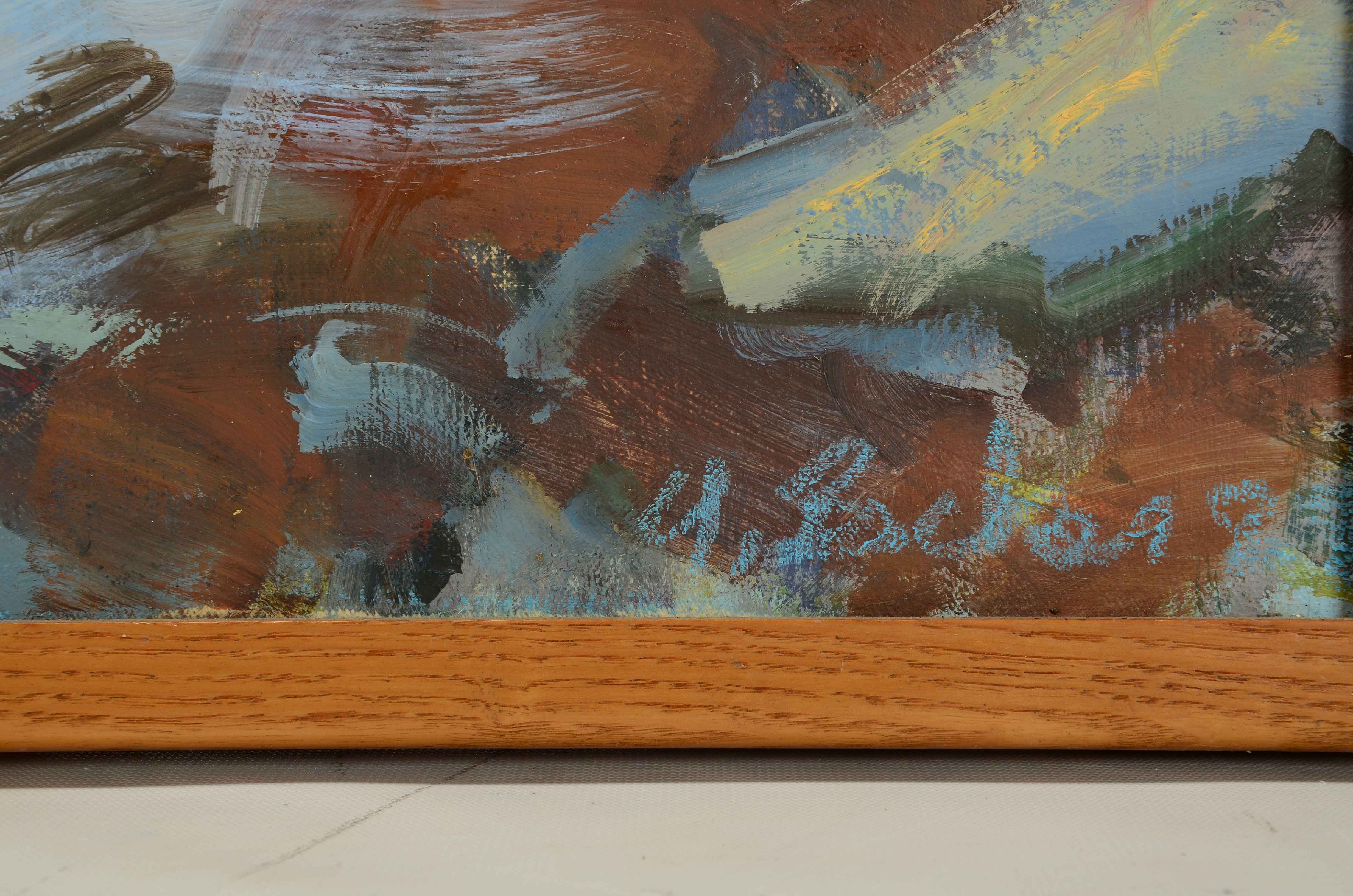 Original Signed Oil on Canvas Landscape Painting