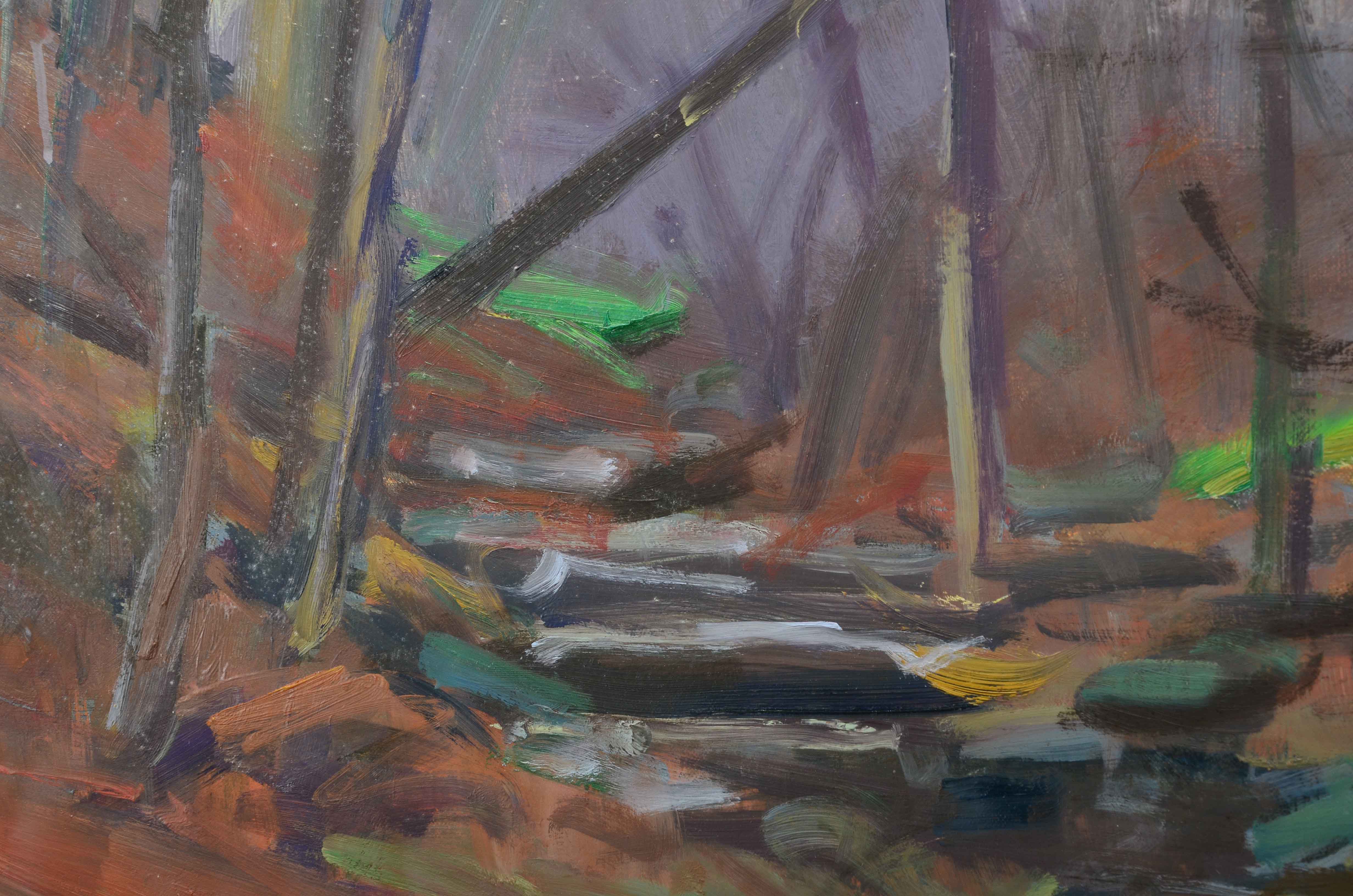 Original Signed Oil on Canvas Landscape Painting