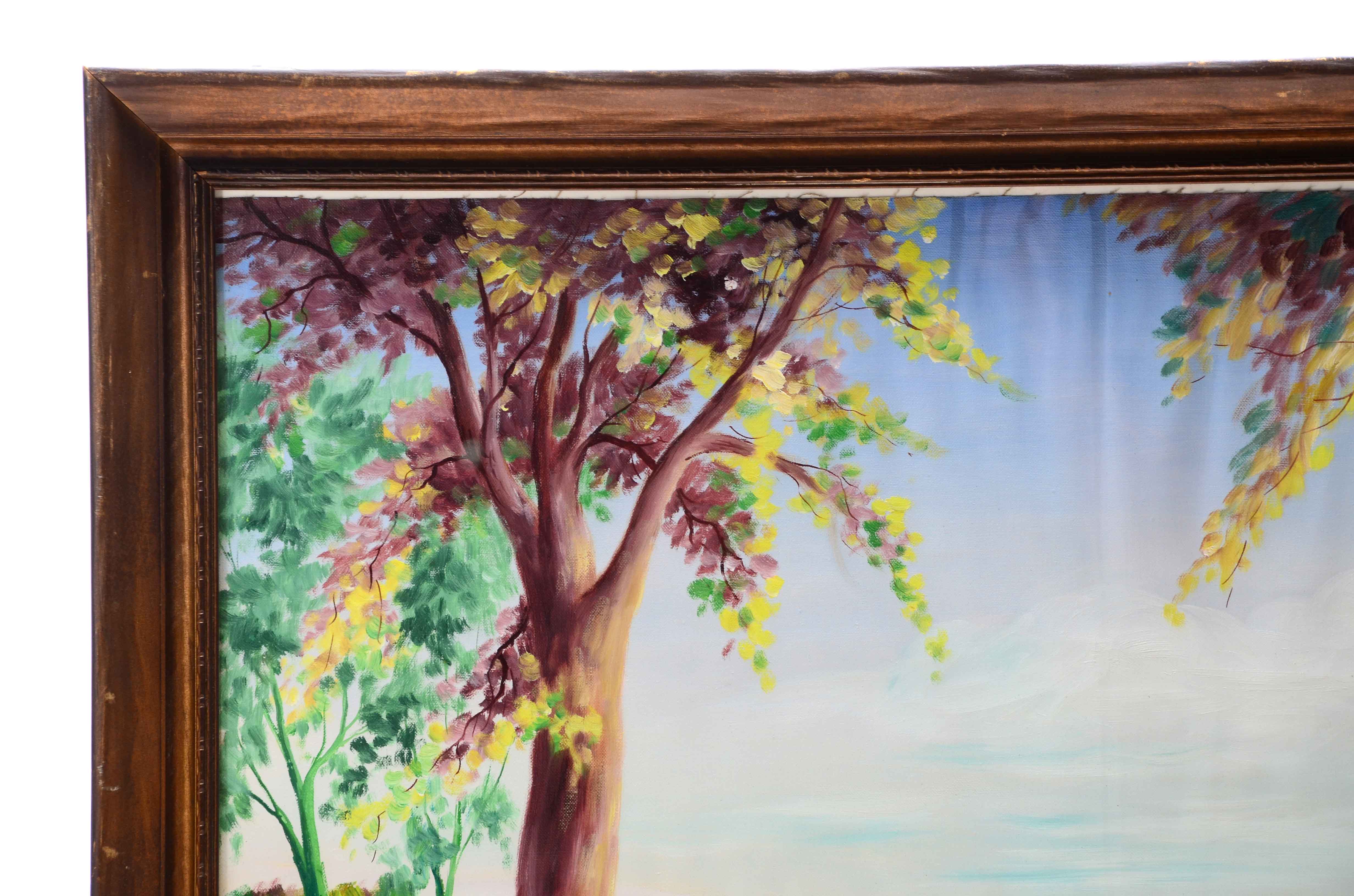 Thomas Acrylic Landscape Painting on Canvas