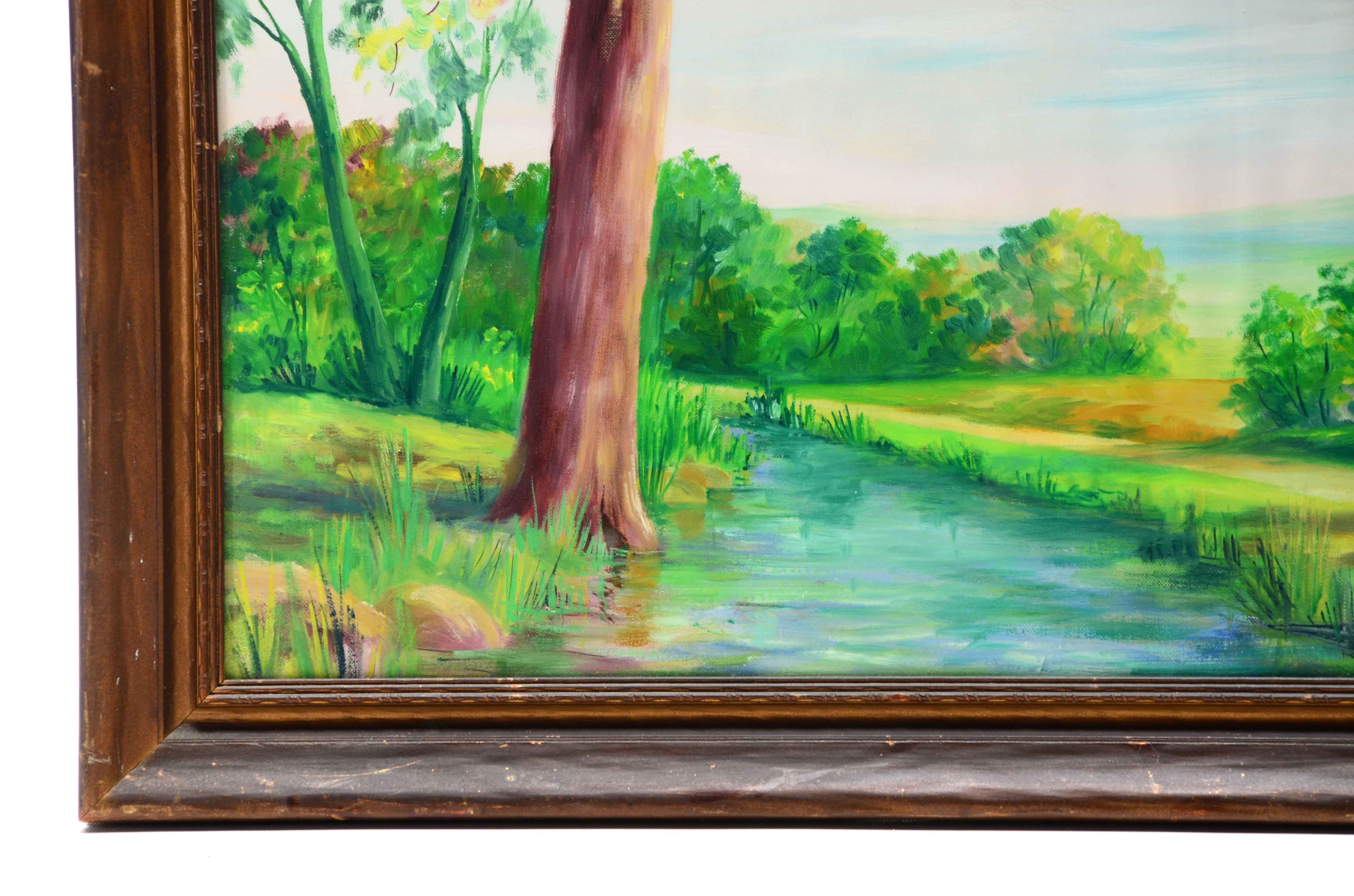 Thomas Acrylic Landscape Painting on Canvas