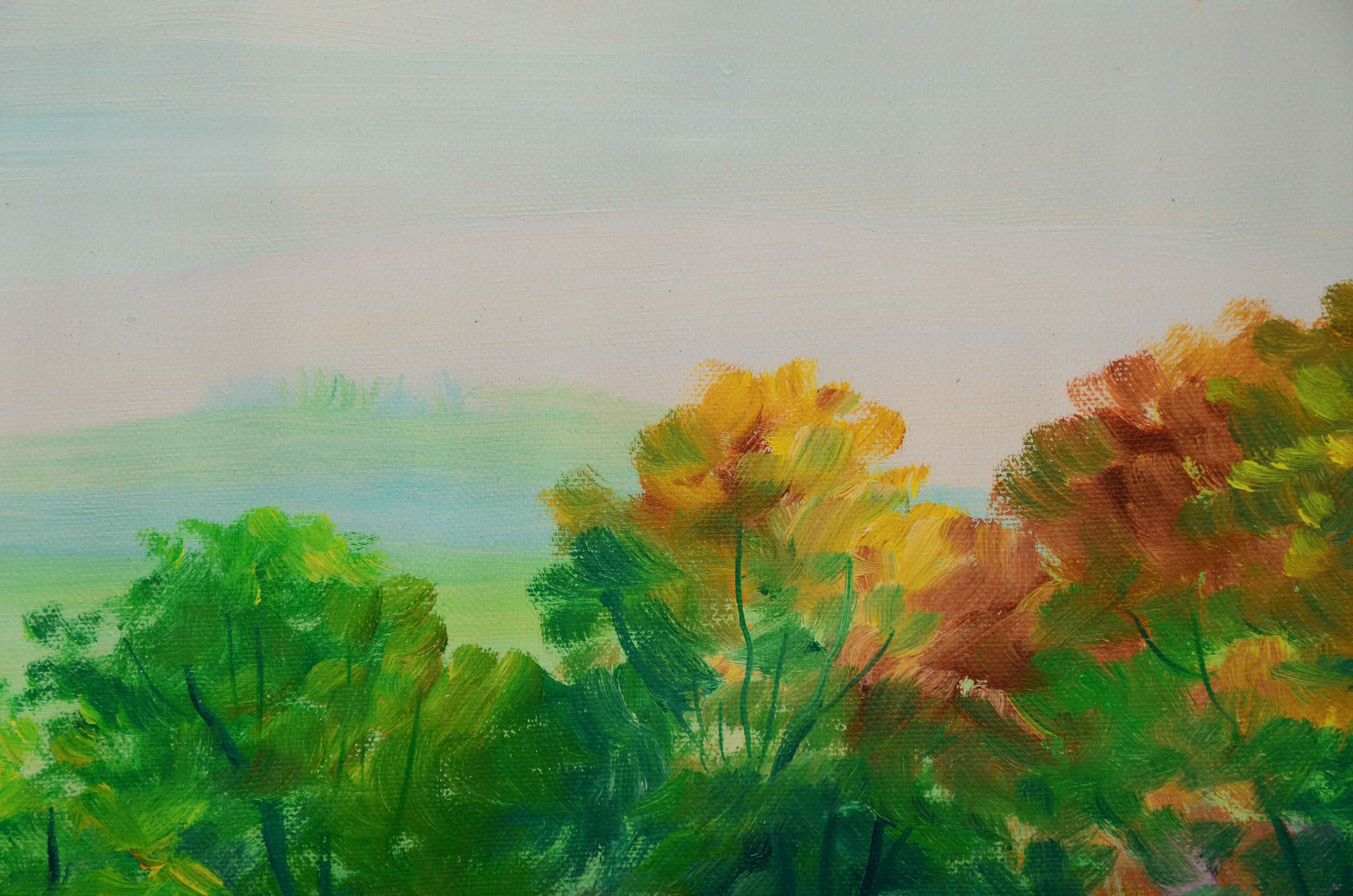 Thomas Acrylic Landscape Painting on Canvas