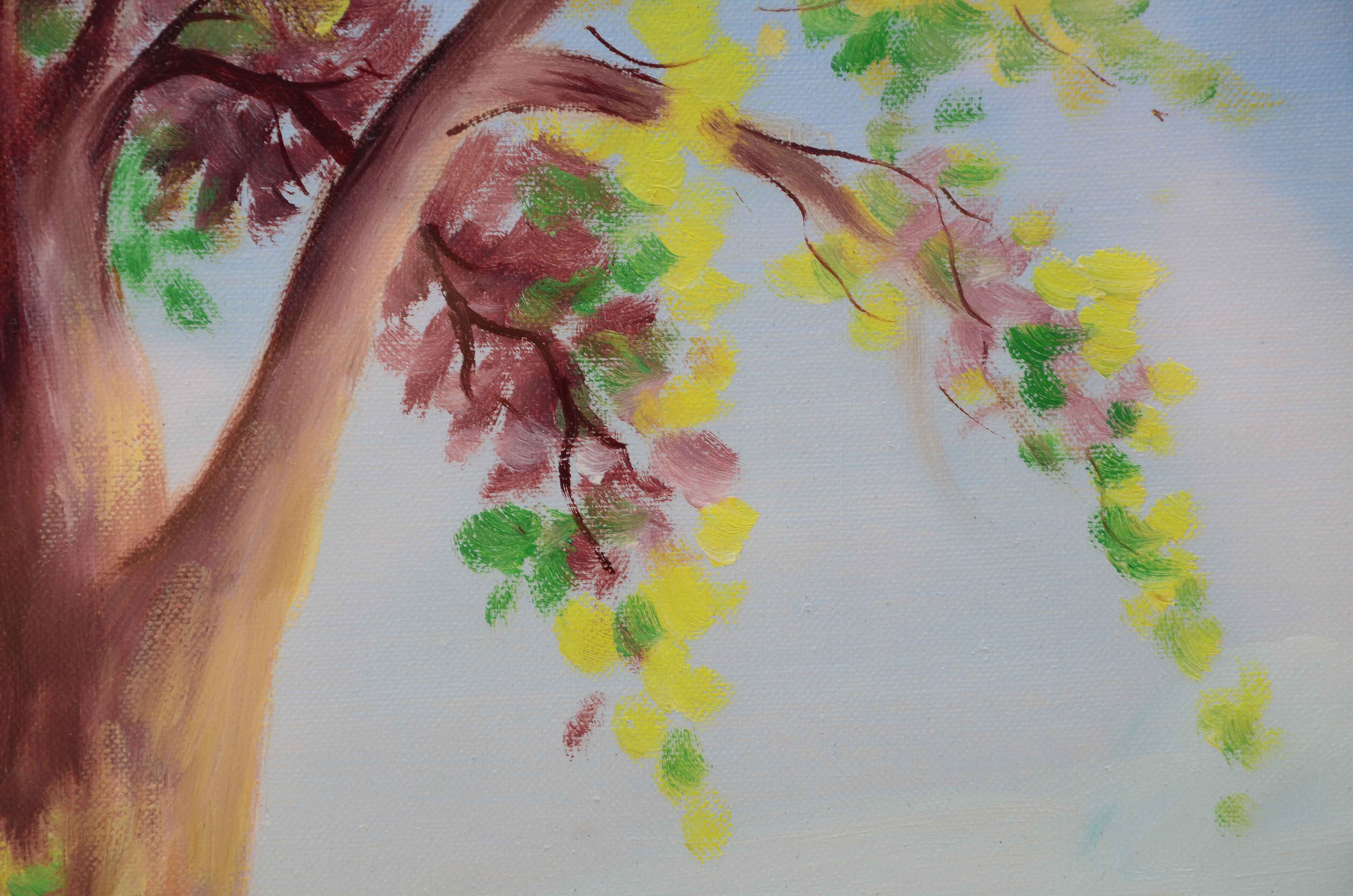 Thomas Acrylic Landscape Painting on Canvas