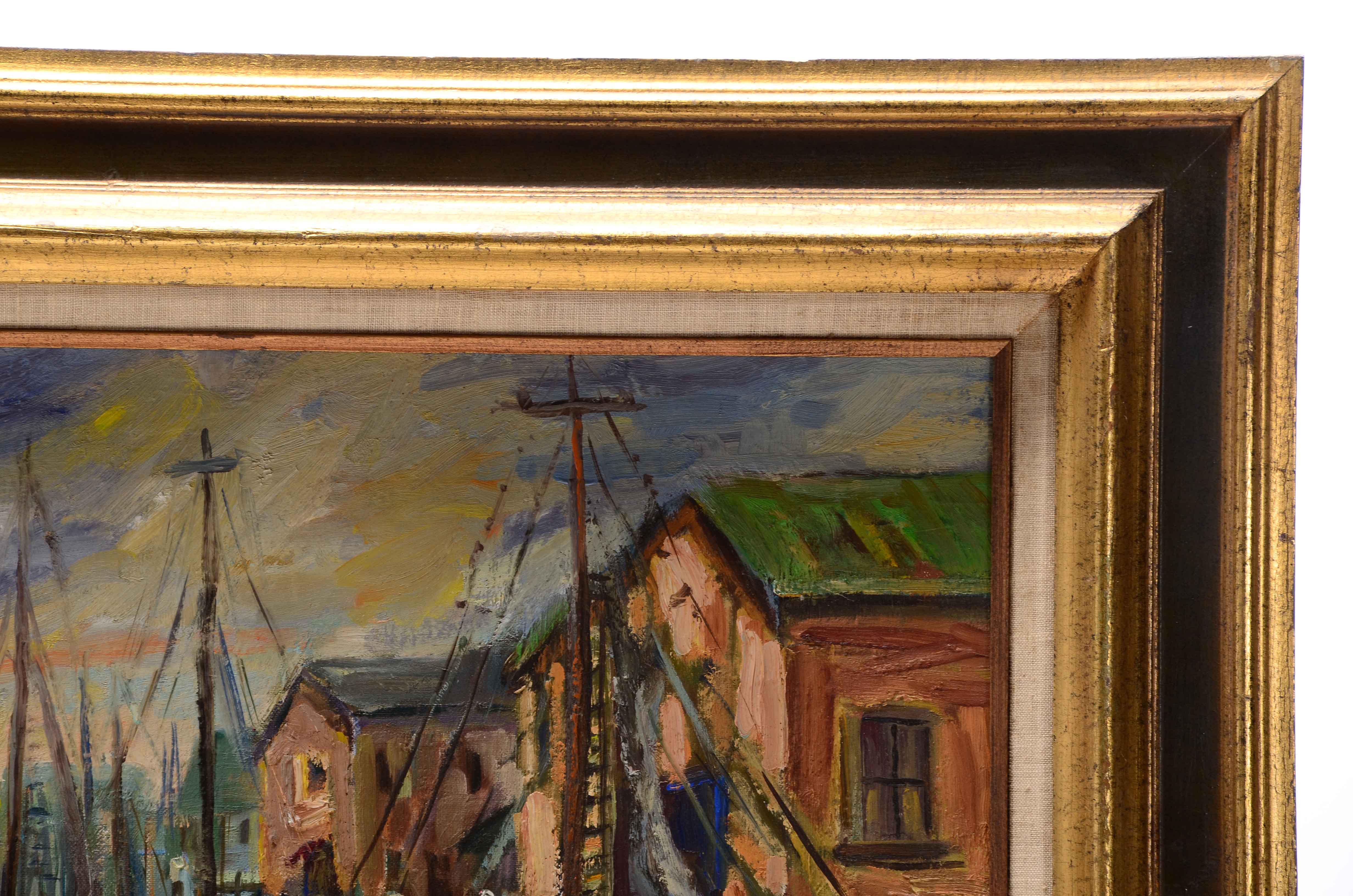 Florence Pardun Original 1978 Oil Painting on Academy Board