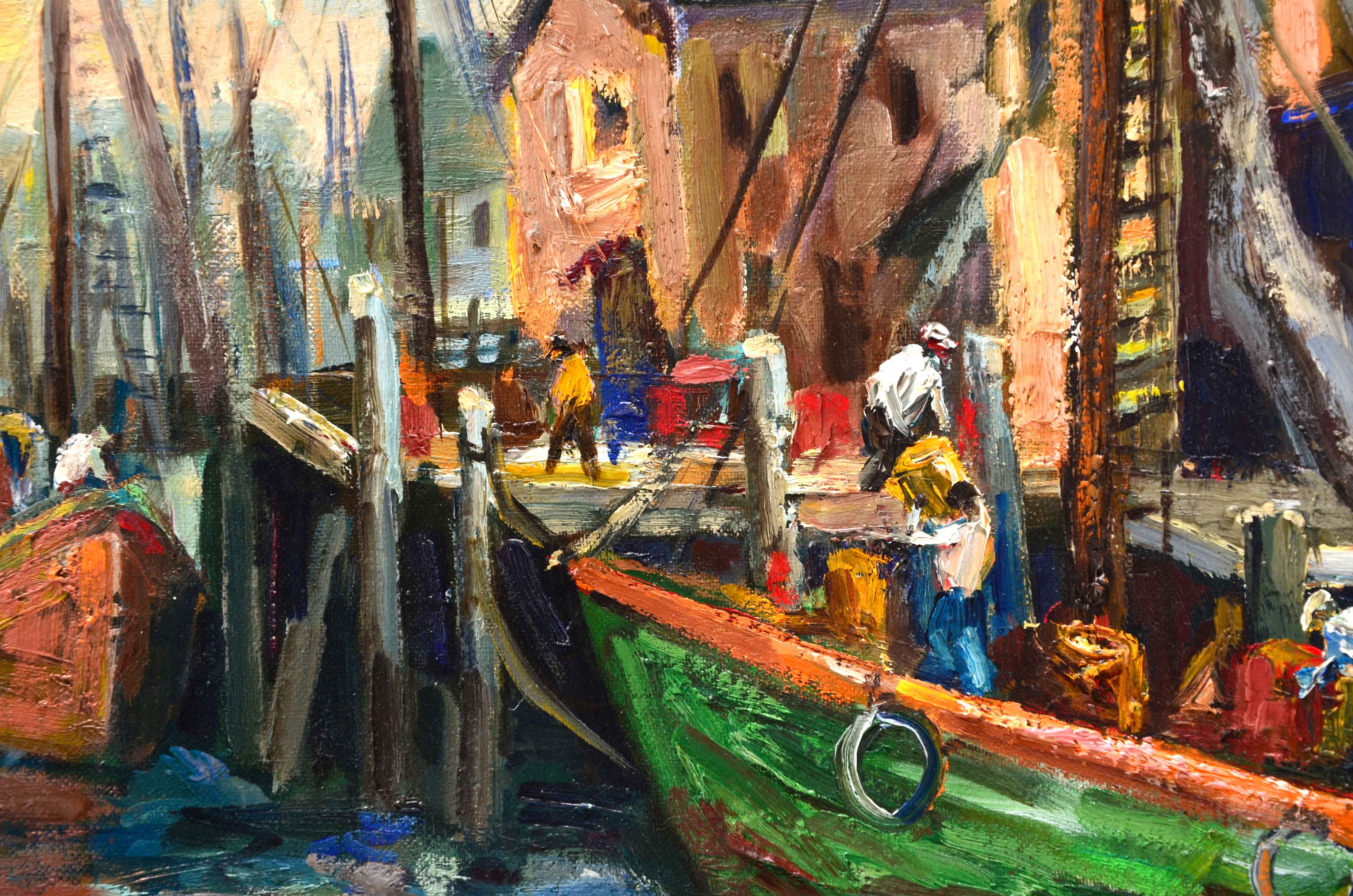 Florence Pardun Original 1978 Oil Painting on Academy Board