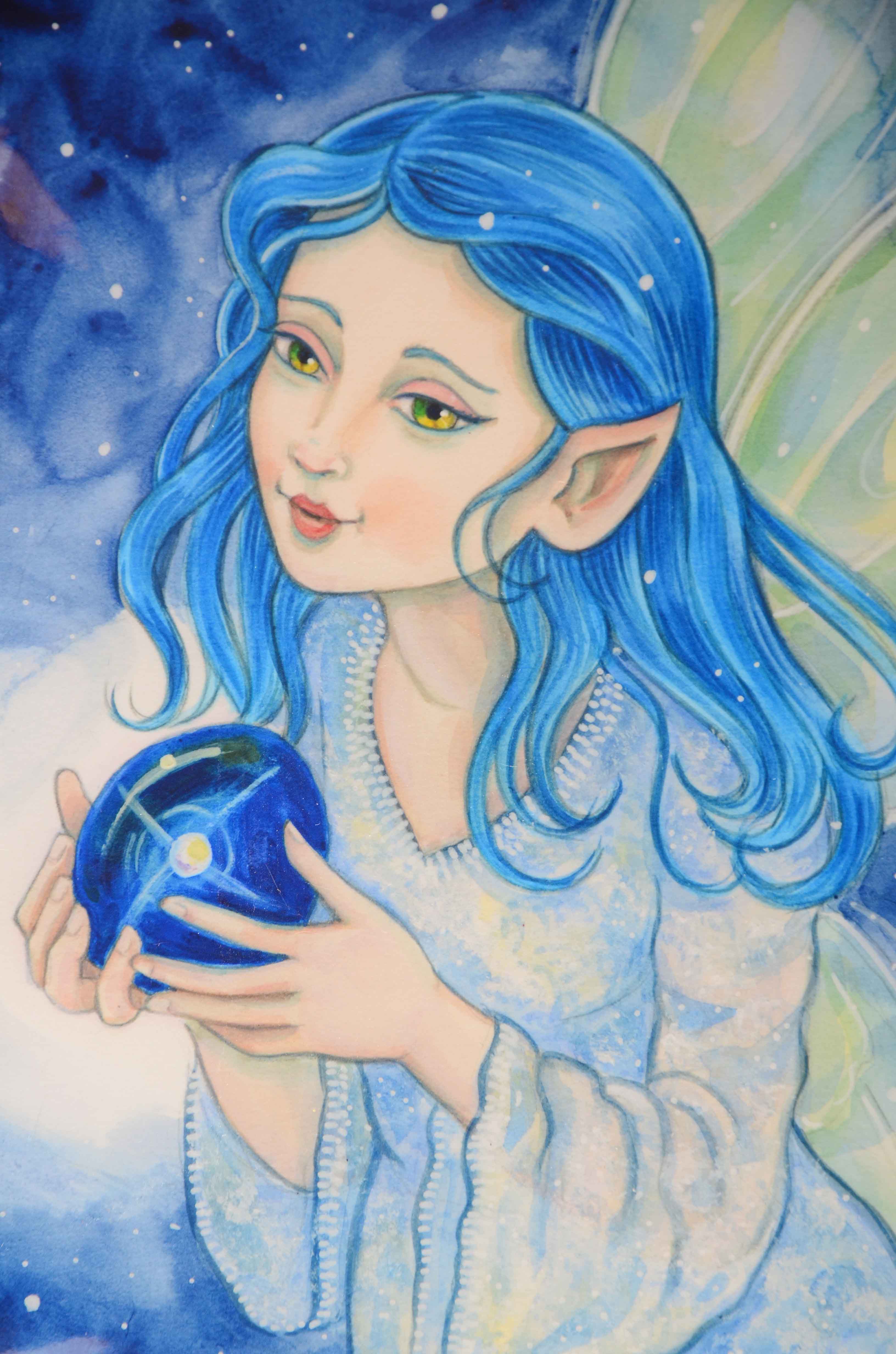 Mary Maass Signed Giclee "Winer Fairy II"