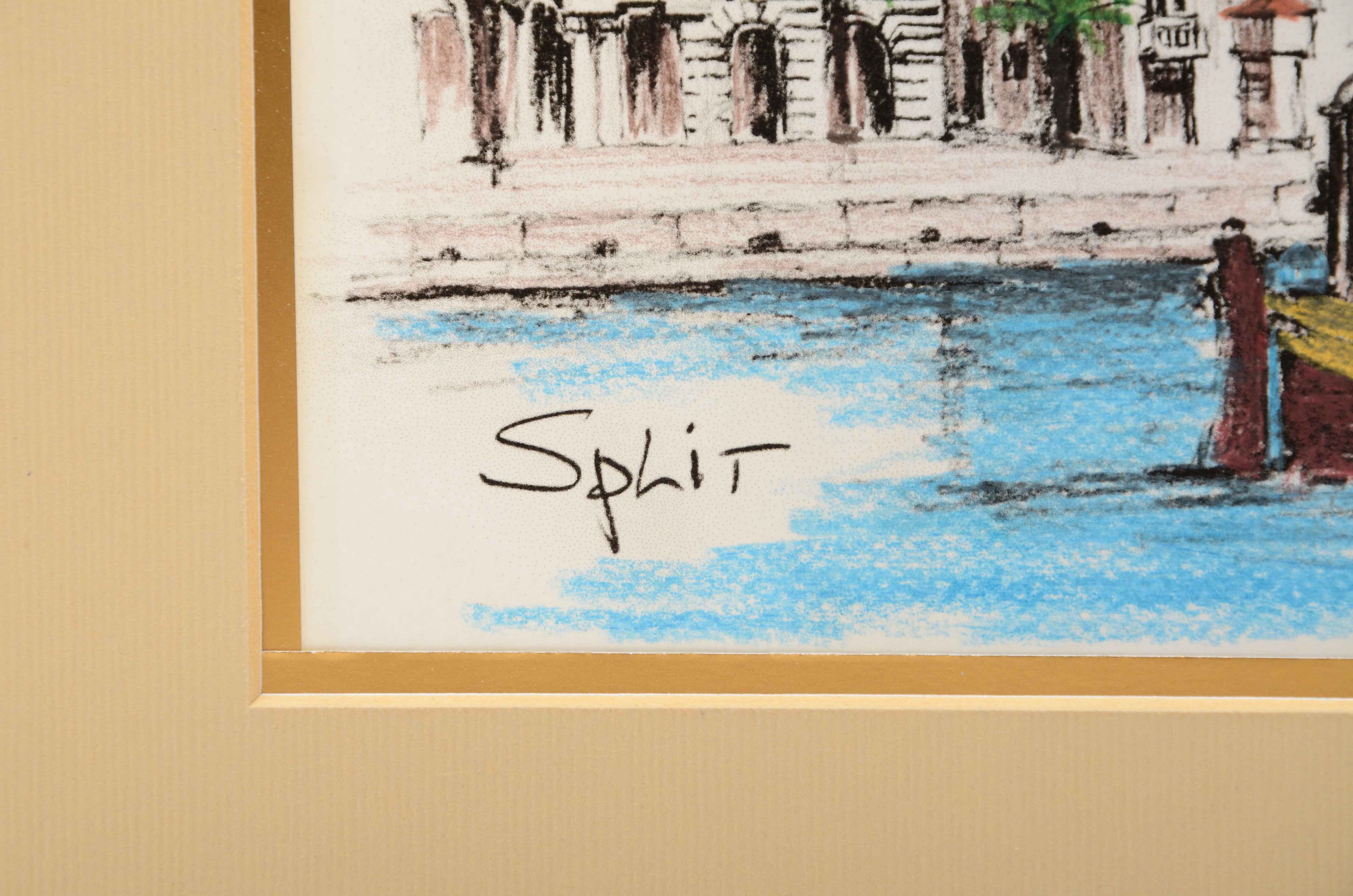 Pair of Hand-Colored Giclees on Paper After Ante Slatina