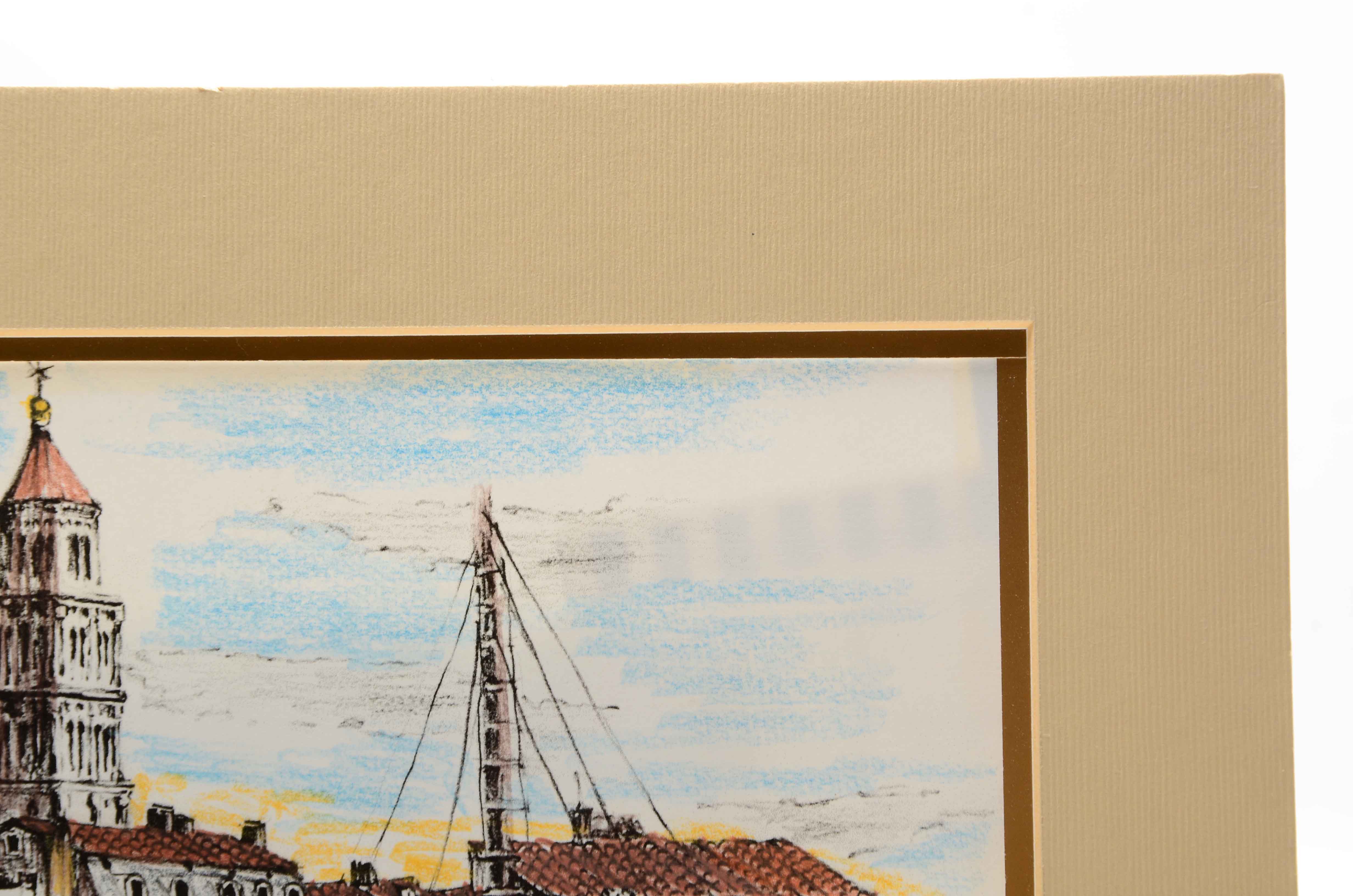 Pair of Hand-Colored Giclees on Paper After Ante Slatina