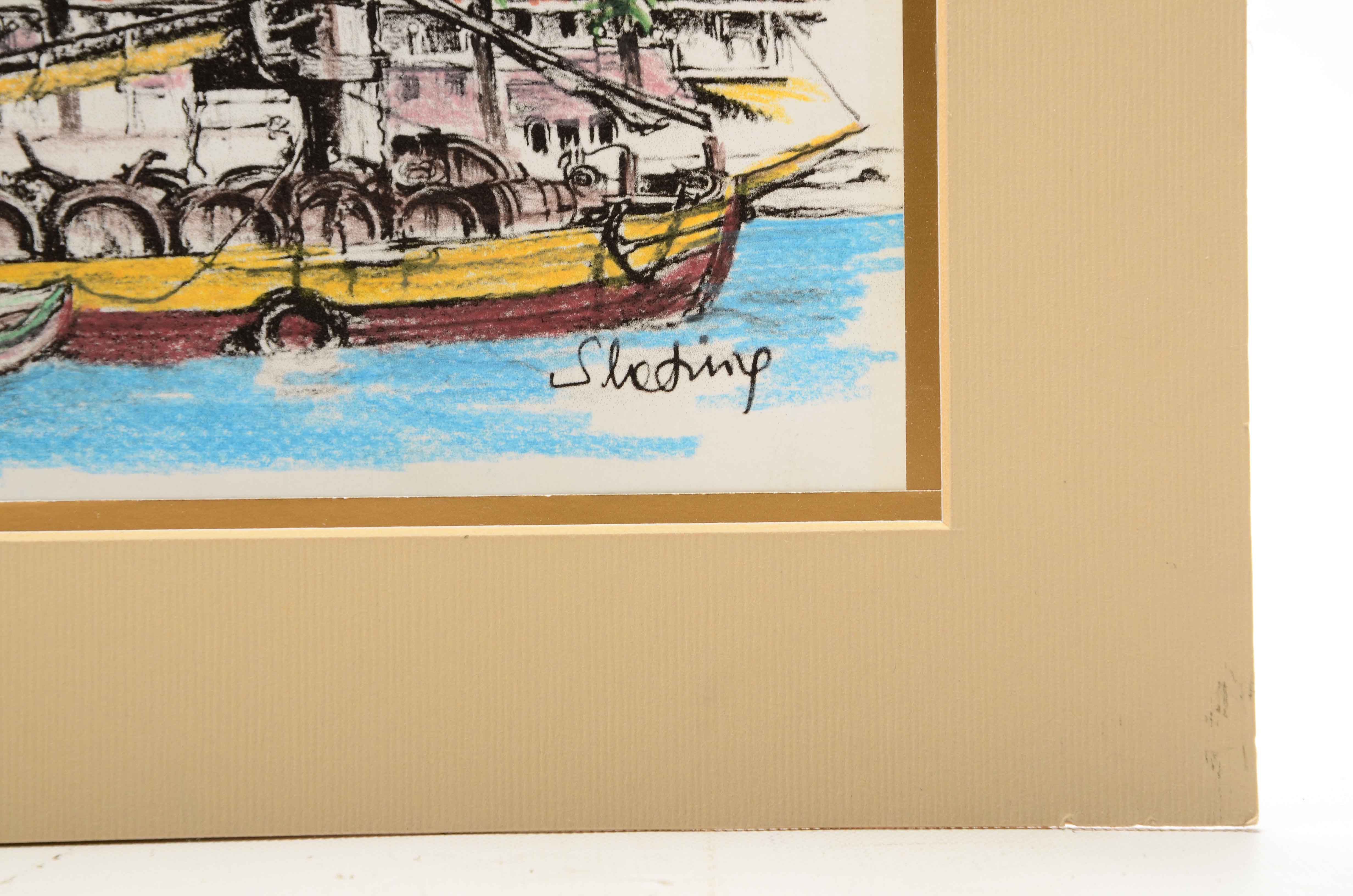 Pair of Hand-Colored Giclees on Paper After Ante Slatina