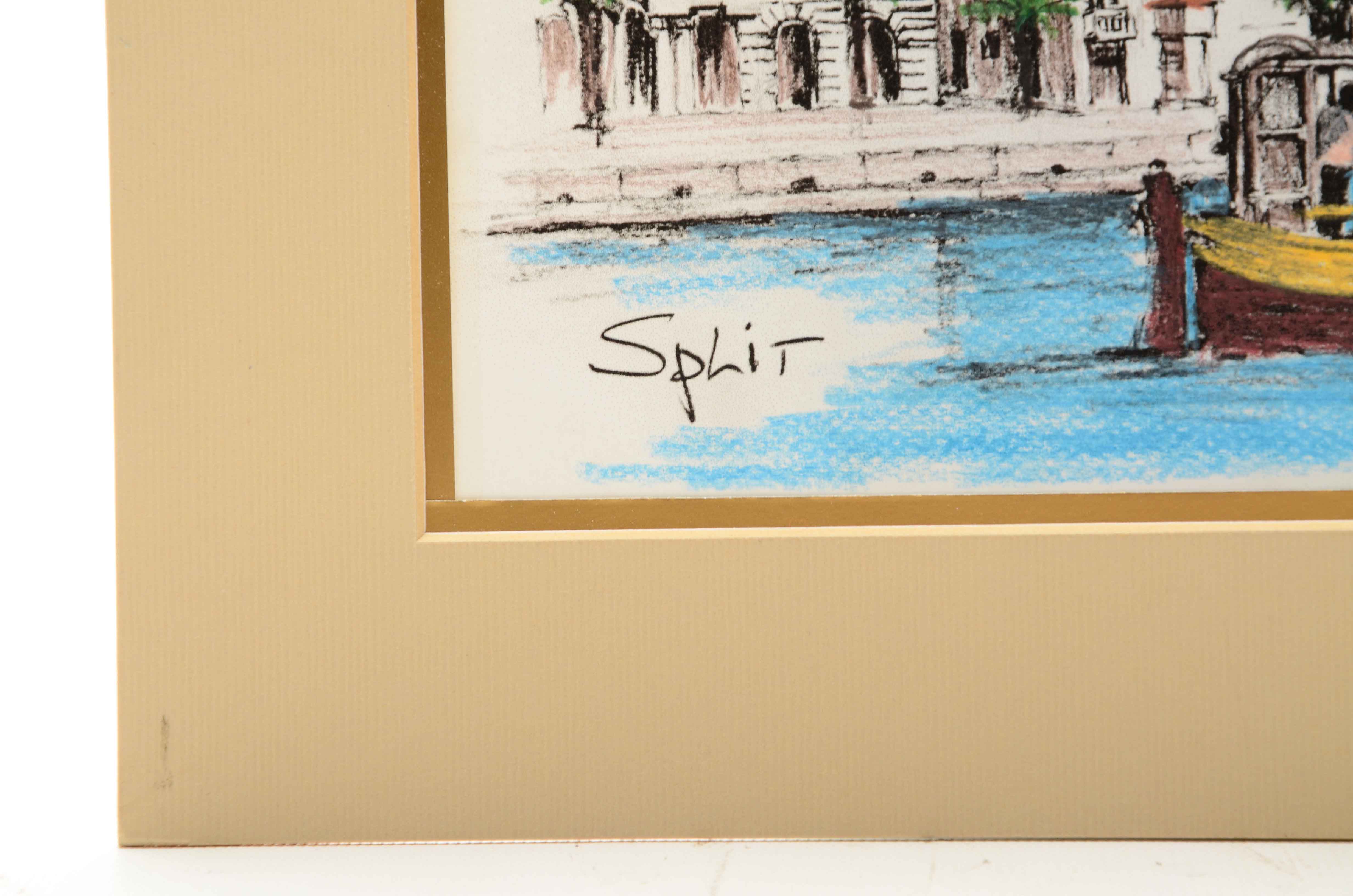 Pair of Hand-Colored Giclees on Paper After Ante Slatina