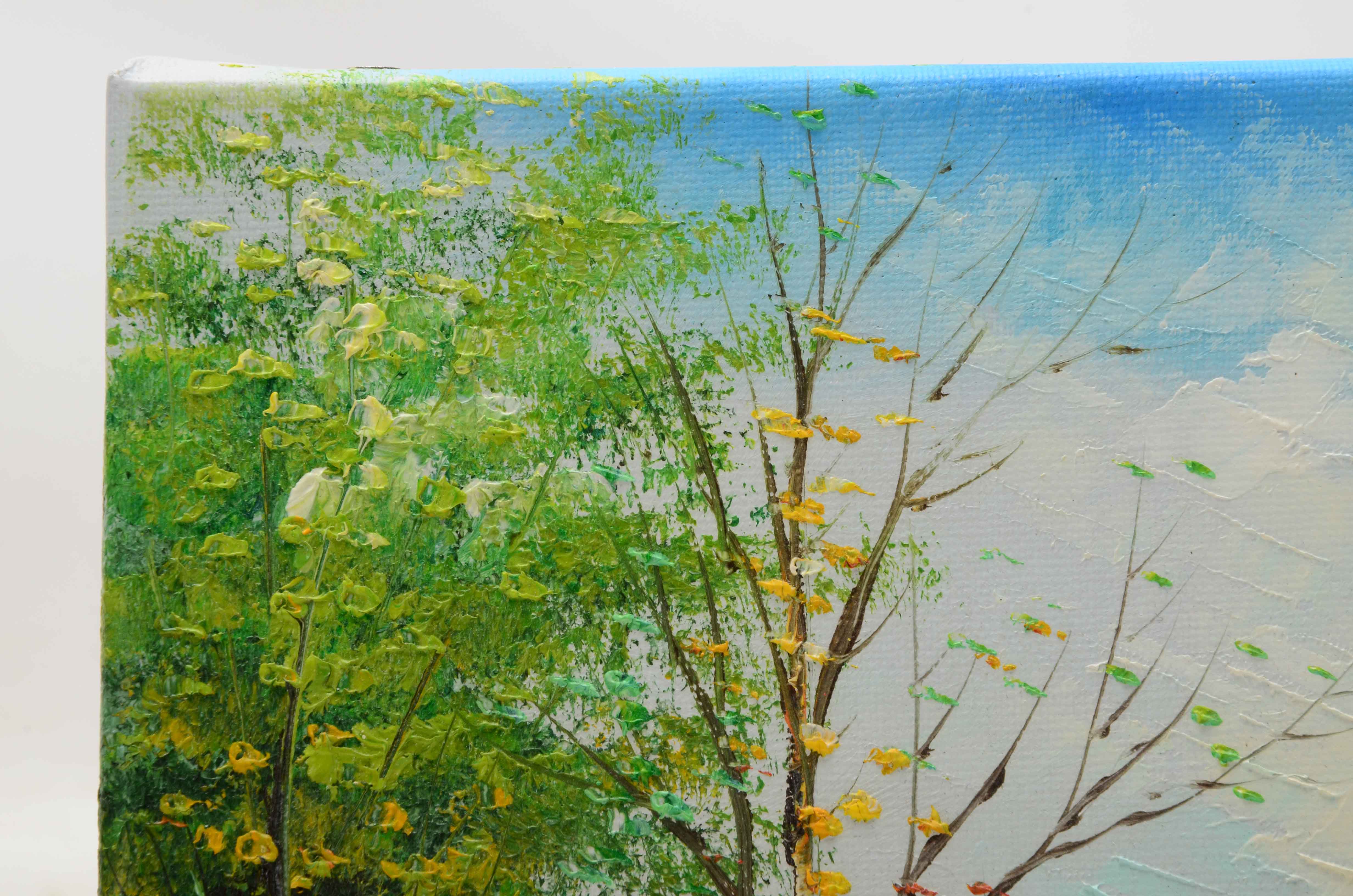 Burns Original Acrylic on Canvas Painting of Paris