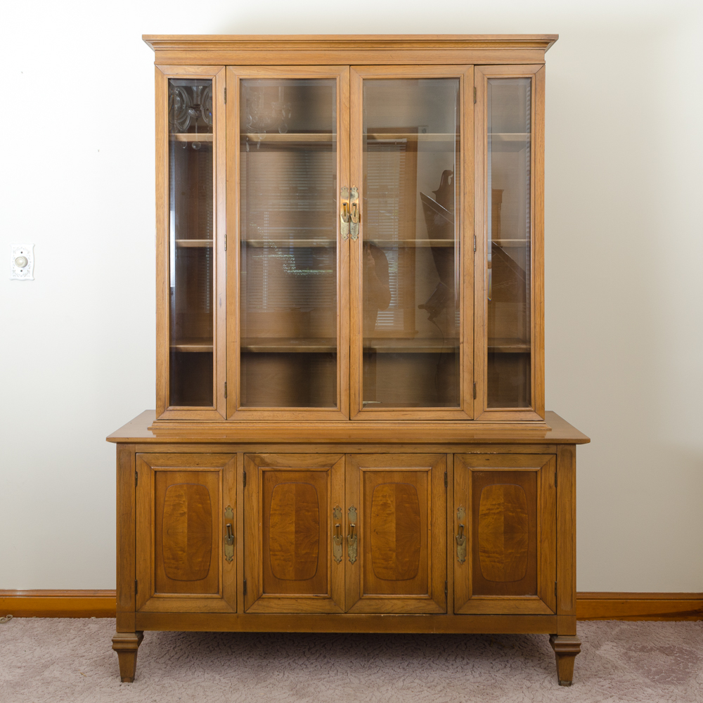 Vintage Maple China Cabinet