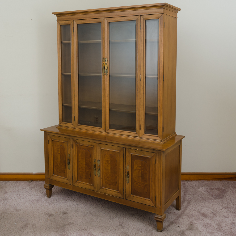 Vintage Maple China Cabinet