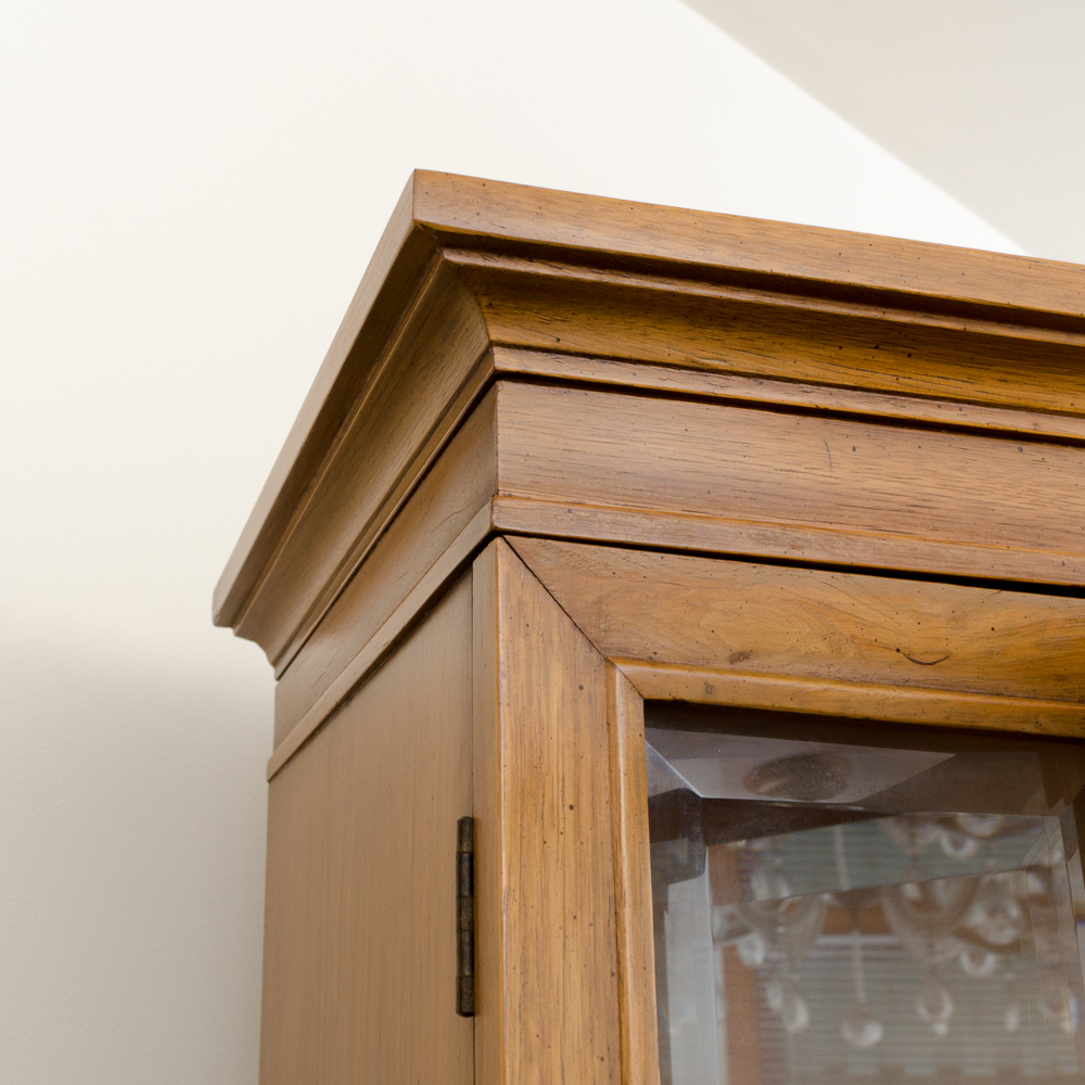 Vintage Maple China Cabinet