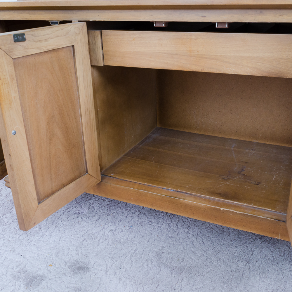 Vintage Maple China Cabinet