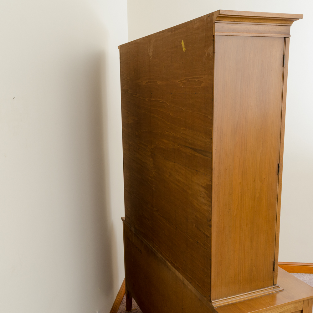 Vintage Maple China Cabinet