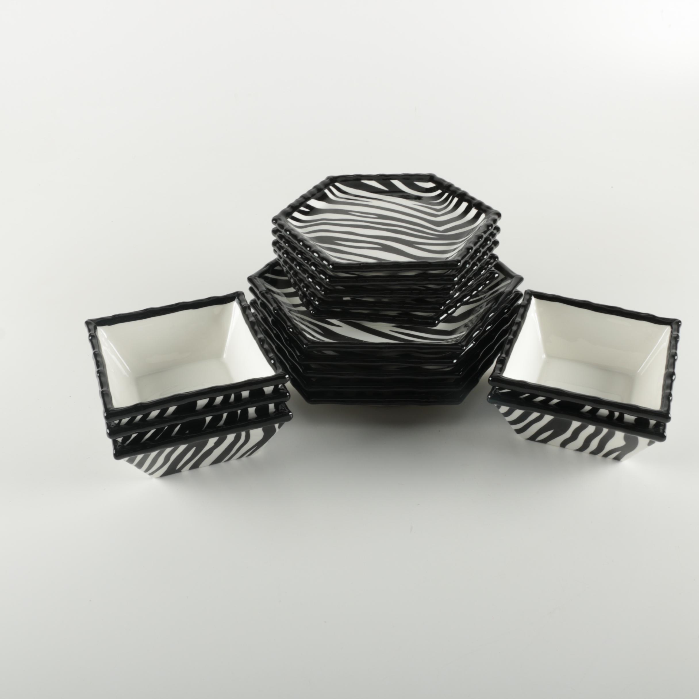 Roscher & Co "Zebra" Place Settings