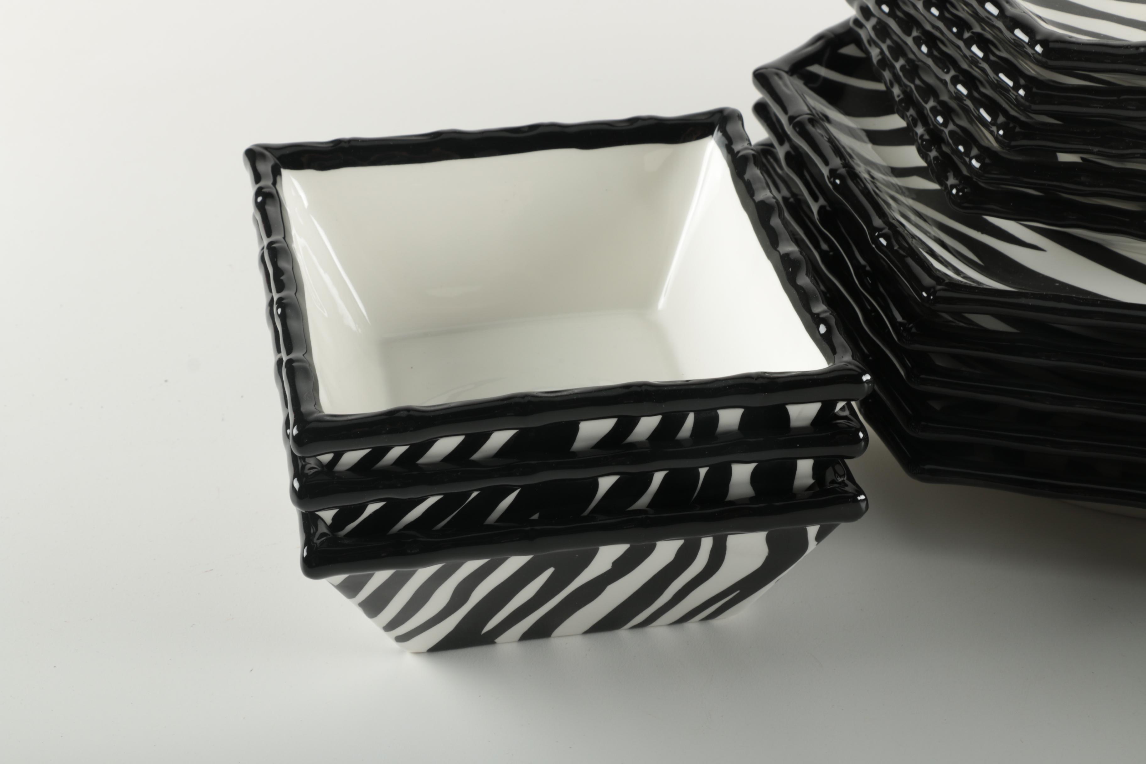 Roscher & Co "Zebra" Place Settings