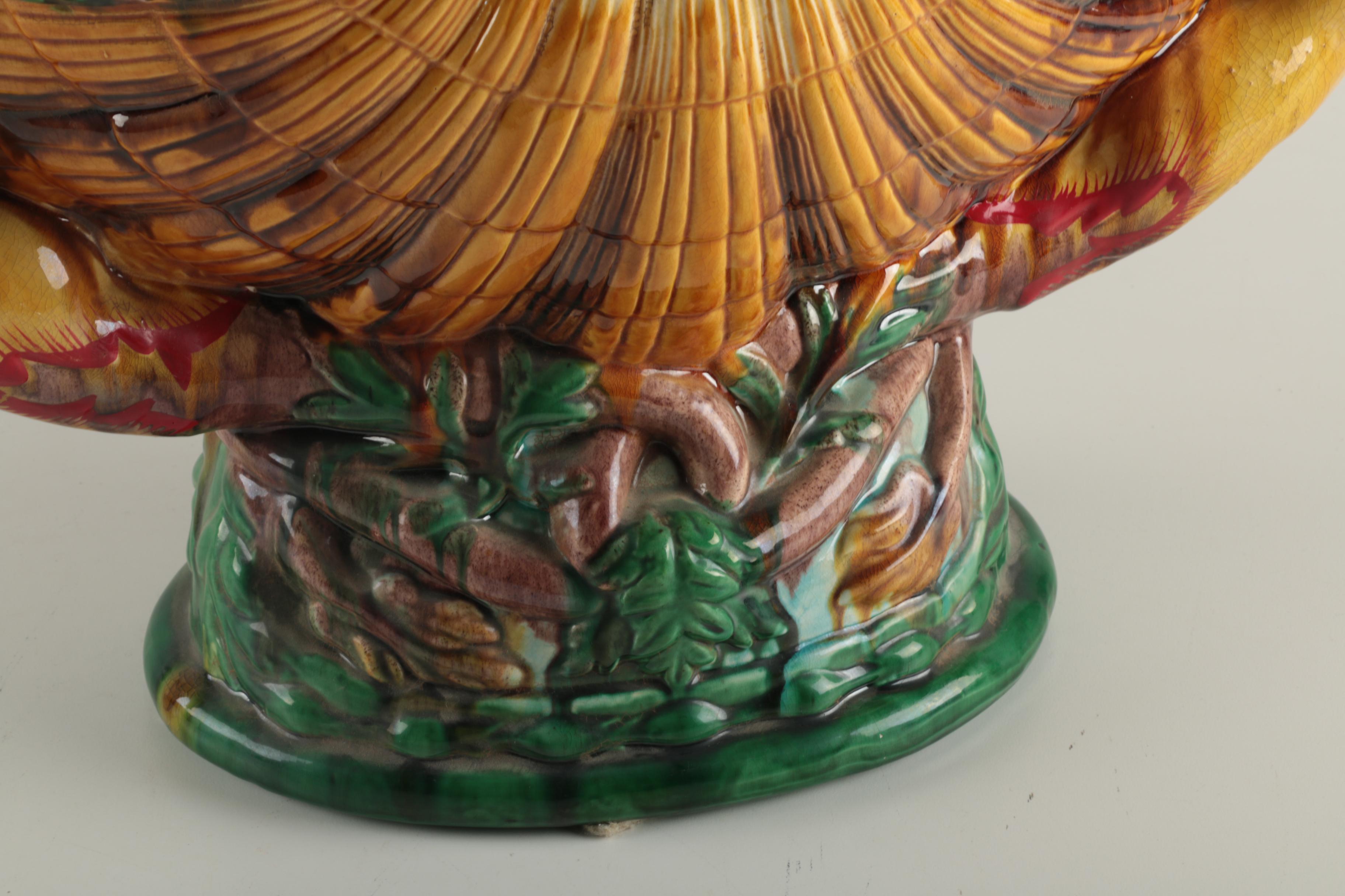 Reproduction Majolica Style Fruit Bowl
