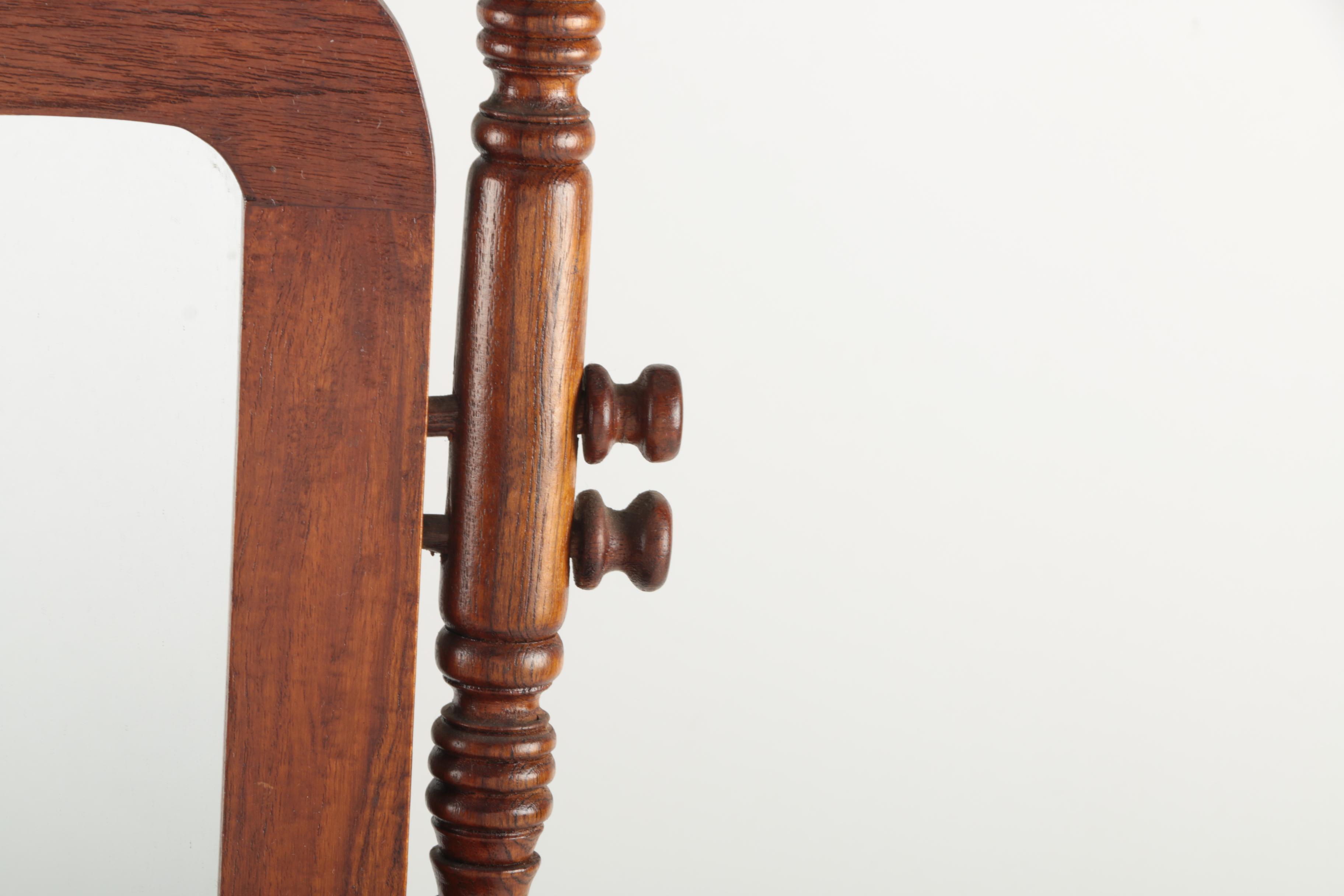 Small Wooden Jewelry Box with Mirror