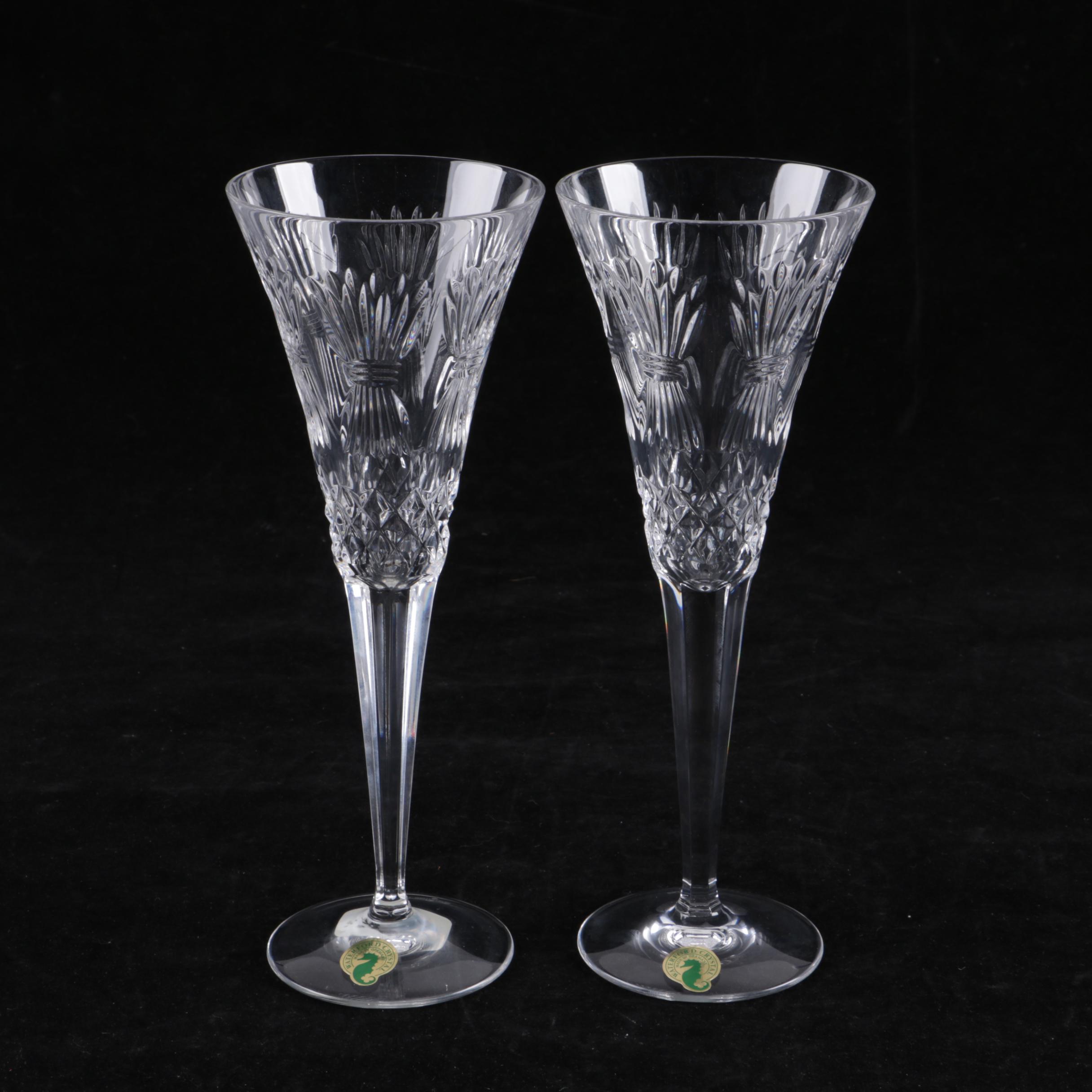Waterford Crystal "Millennium Series: Prosperity" Champagne Glasses